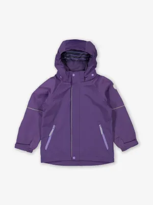 Purple Waterproof Kids Shell Jacket
