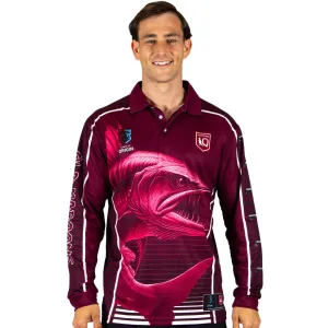 QLD Maroons Barracuda Fishing Shirt