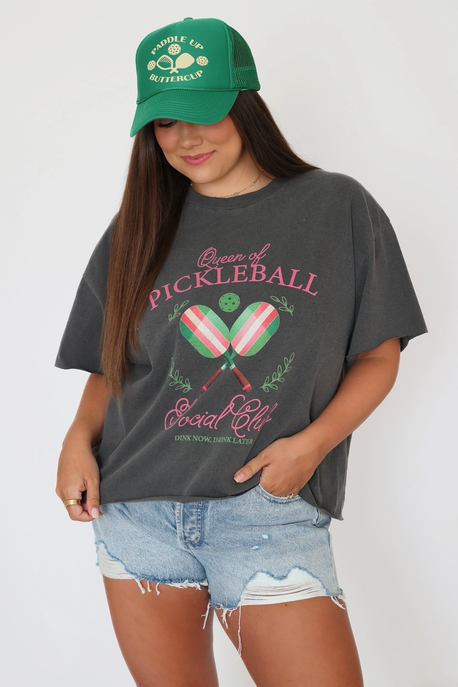 Queen of Pickleball Graphic Tee(FINAL SALE) AntiStatic Weave