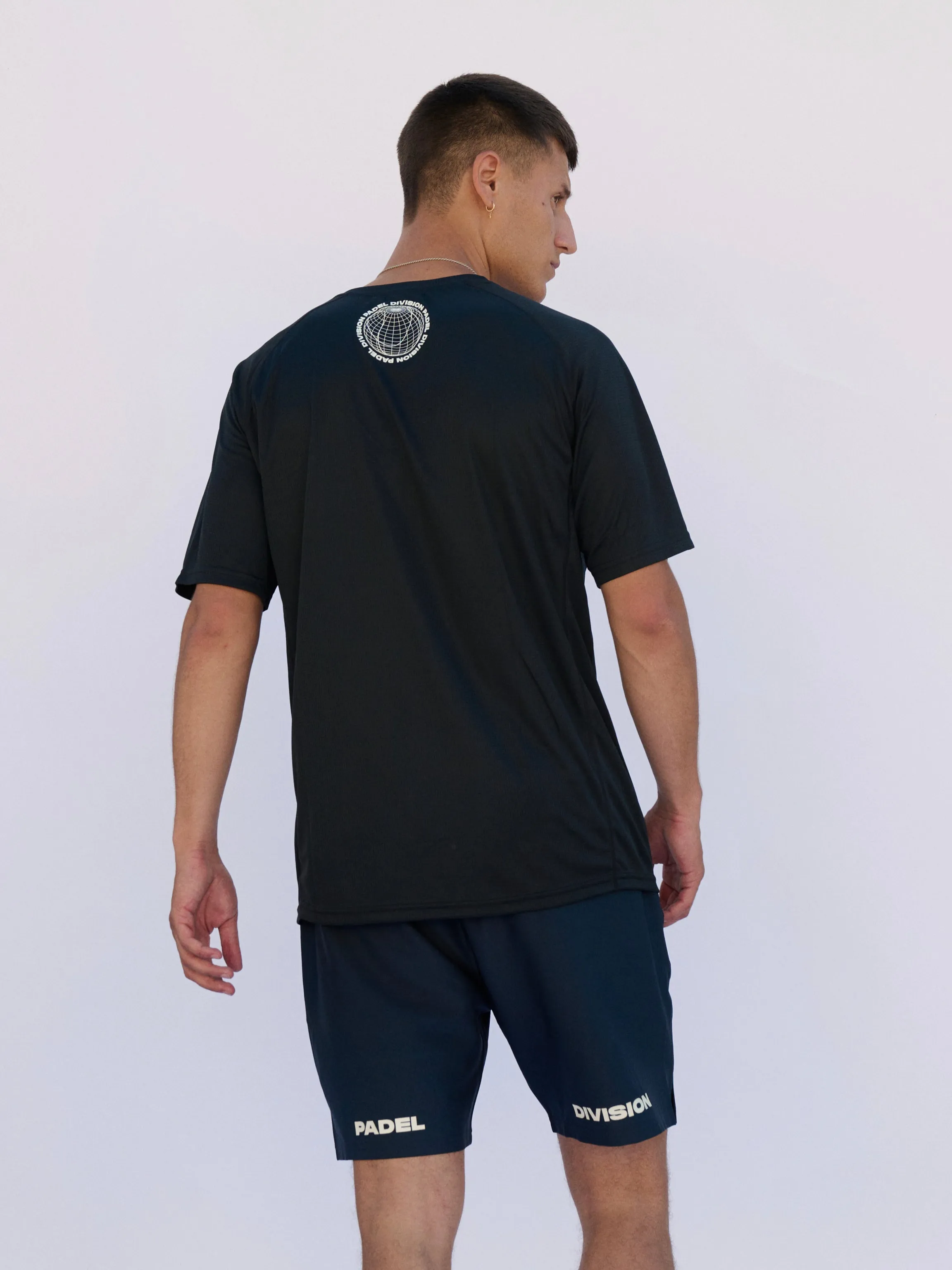 QUICK DRY PADEL T-SHIRT (BLACKOUT)