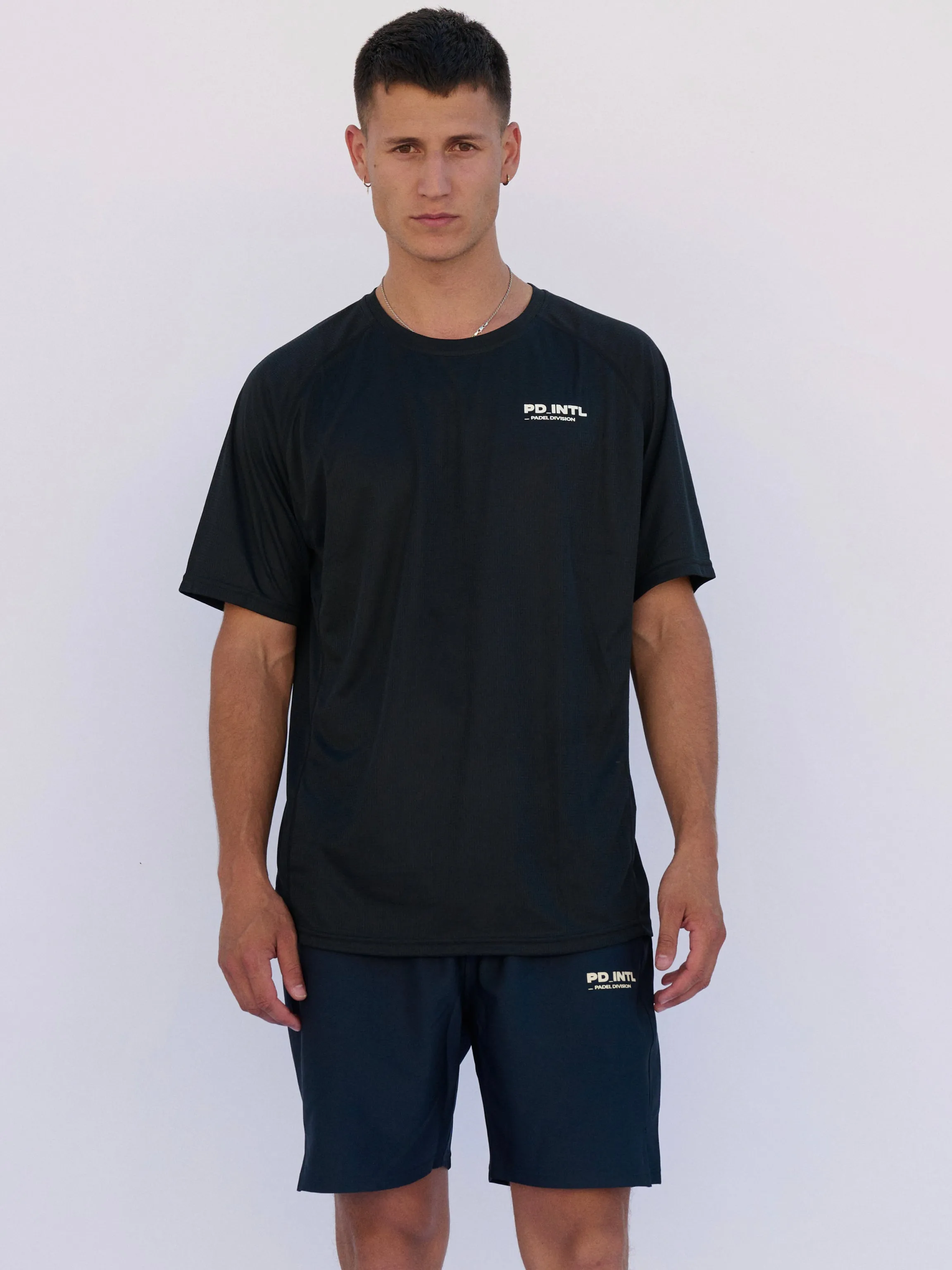 QUICK DRY PADEL T-SHIRT (BLACKOUT)