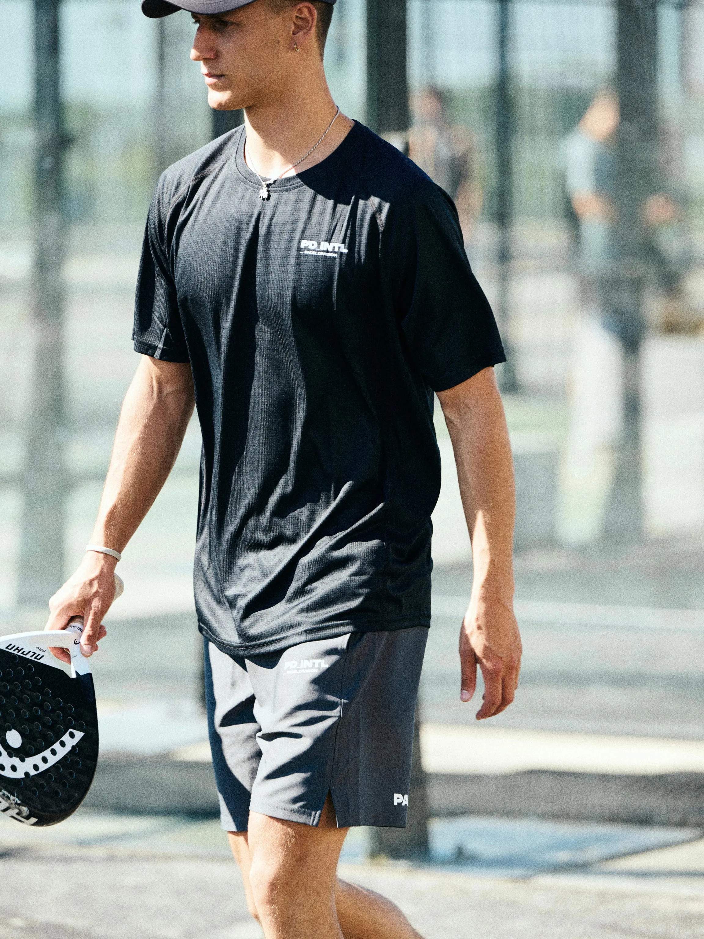 QUICK DRY PADEL T-SHIRT (BLACKOUT)