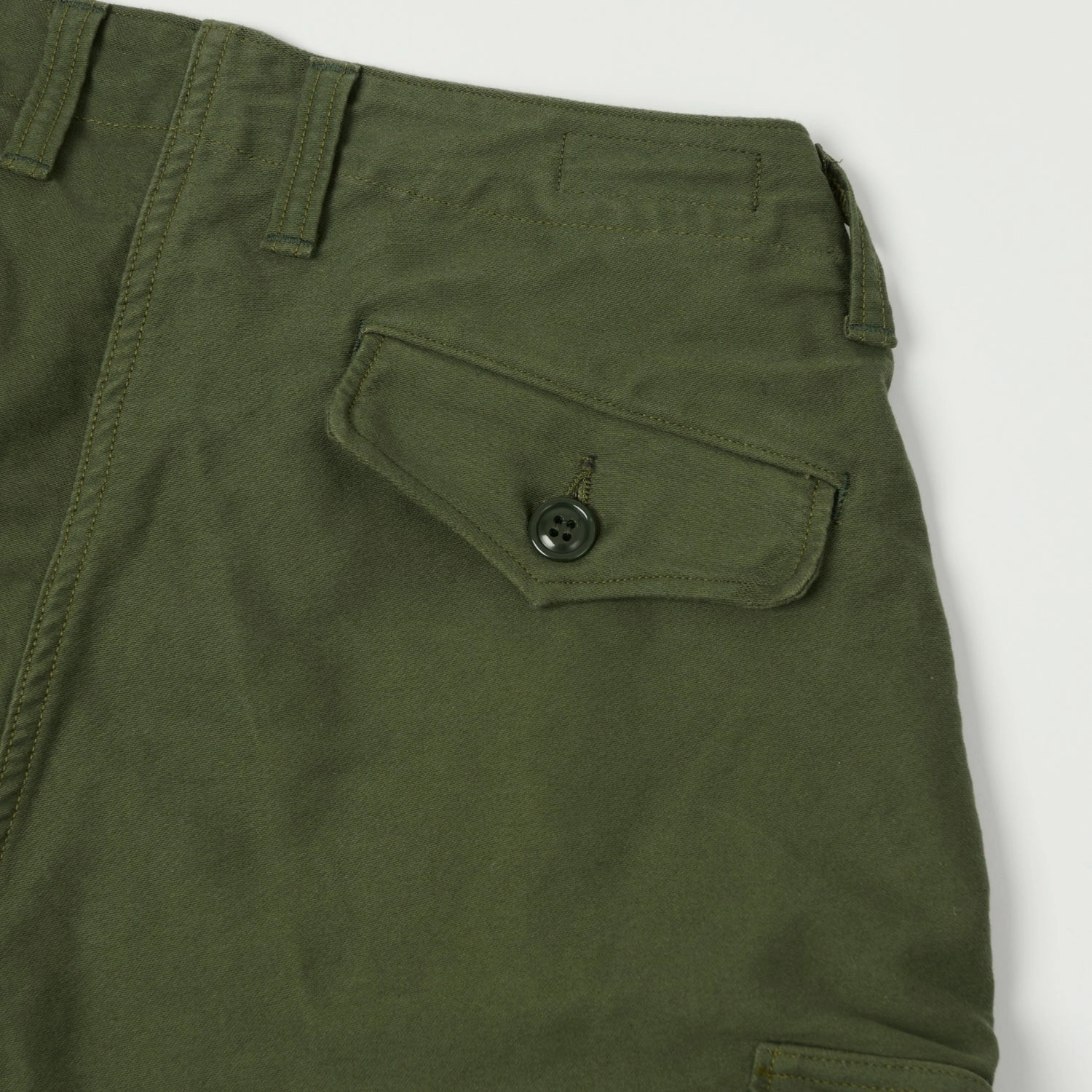 Freewheelers & Co Union Special Overalls 'Ground Crew' Trousers - Olive Slim Profile Adaptable Style