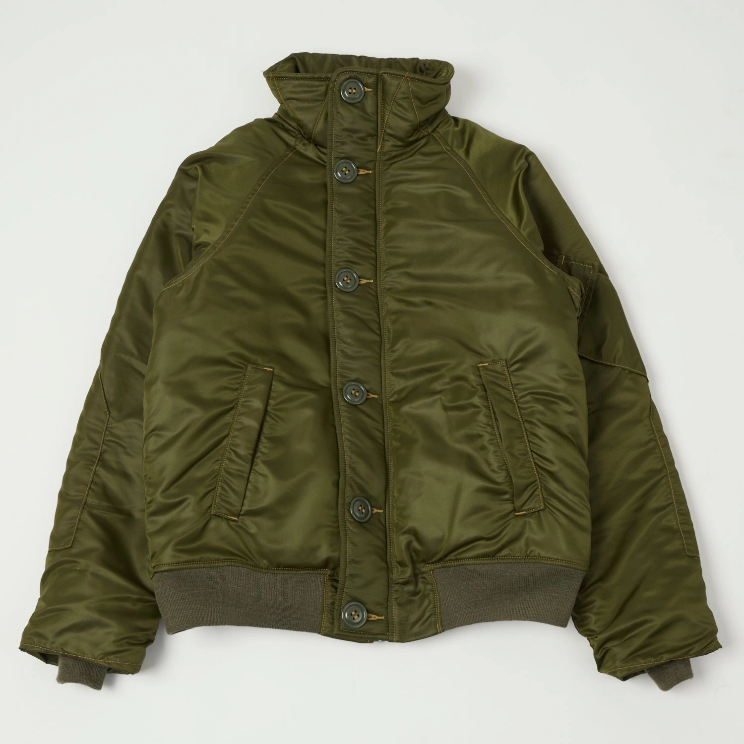 Moisture Wicking Lining Active Style Freewheelers & Co ??USAF Air Crew' Cold Weather Jacket - Khaki Olive