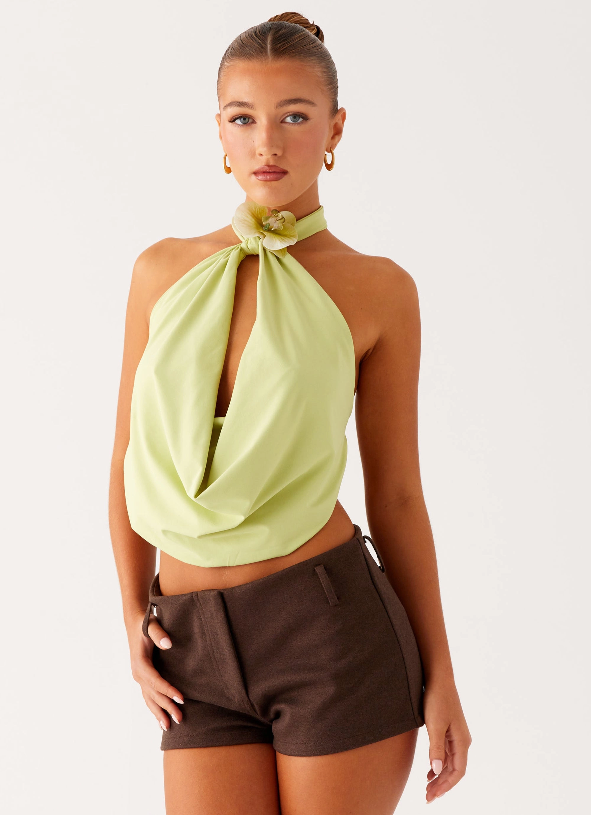BambooBlend Convertible Sleeve Adaptation Paradisa Top - Green