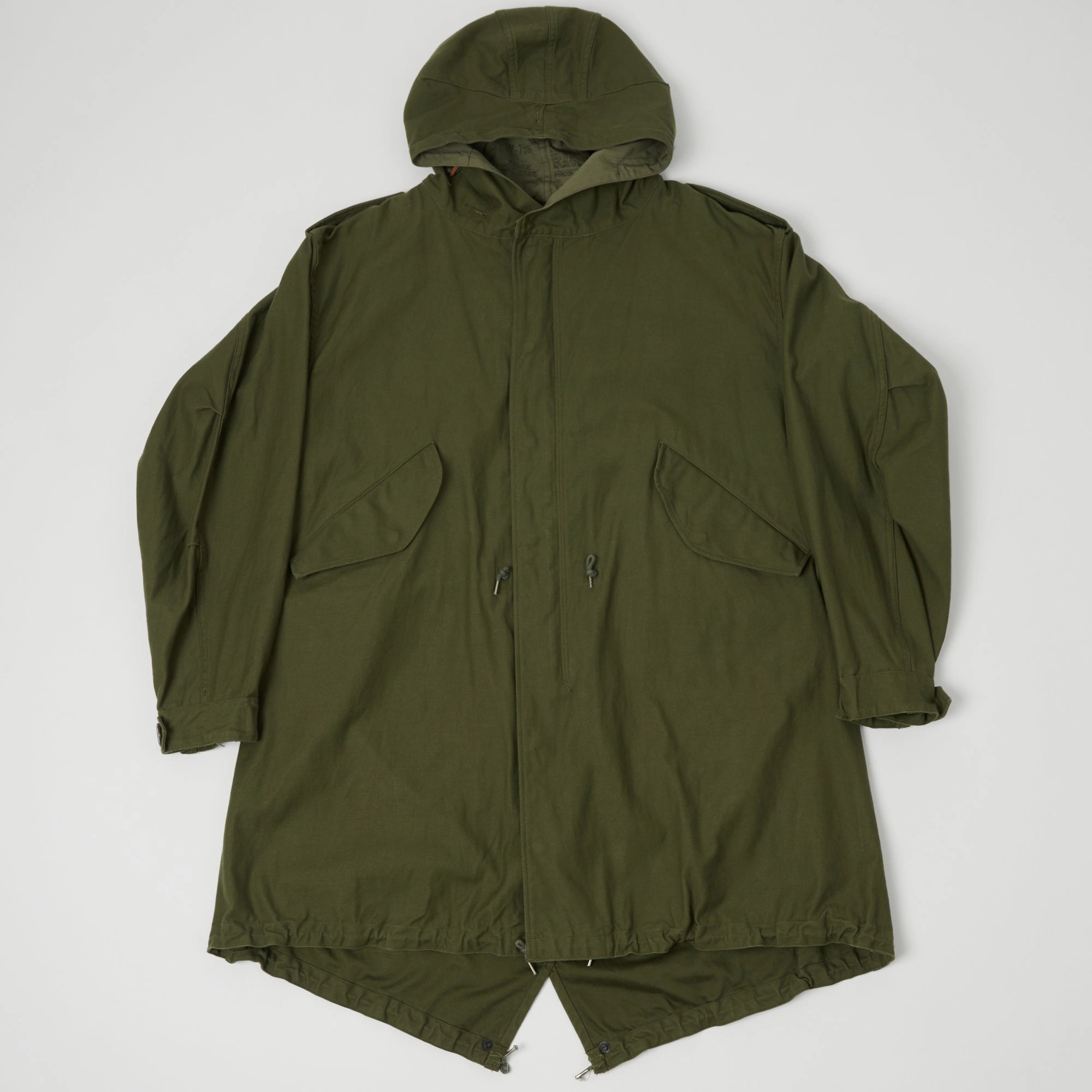 Buzz Rickson's U.S. Army M-51 Fishtail Parka - Olive Drab Wind Chill Protection Clean Lines