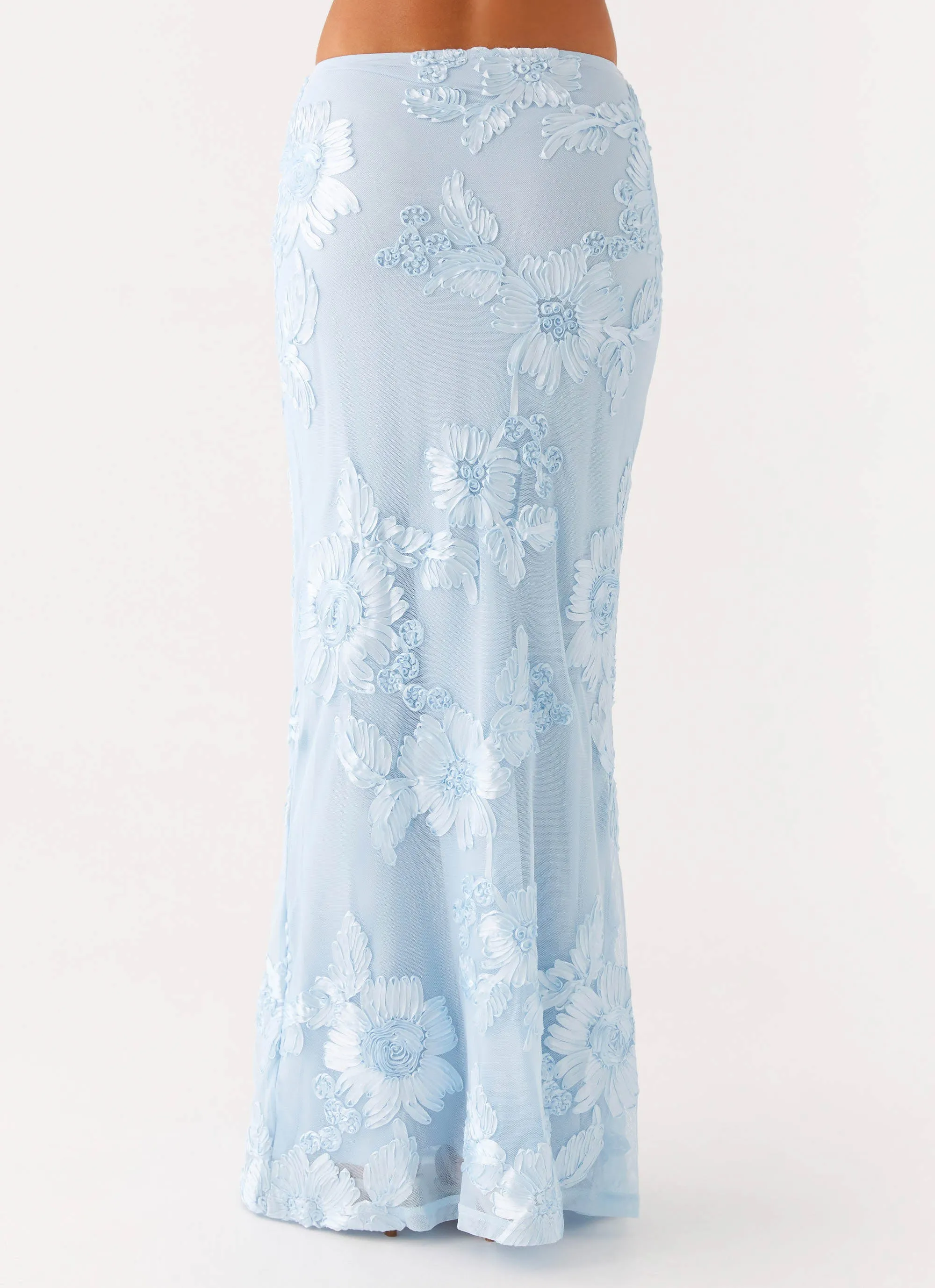 Radiate Maxi Skirt - Blue Refined Style Travel Influence