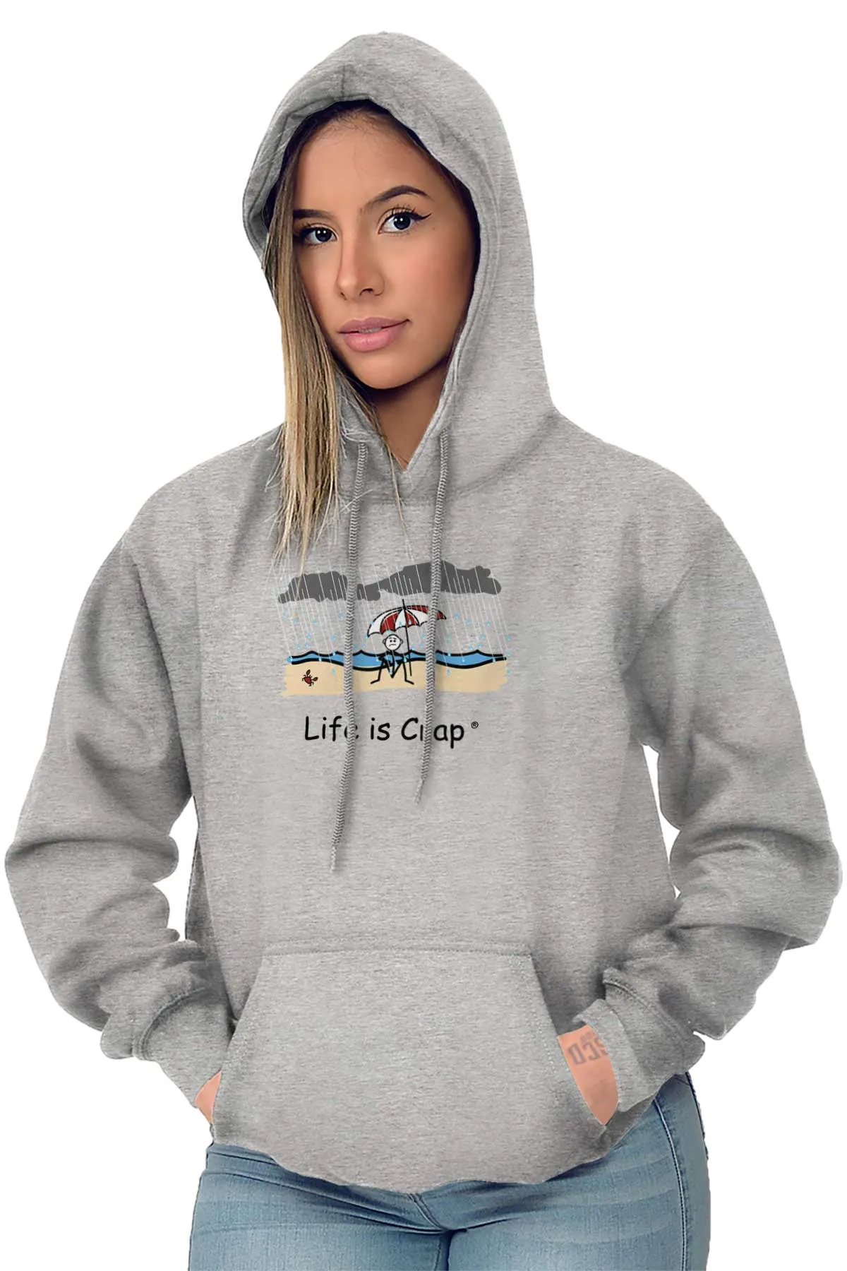 Rainy Beach Hoodie