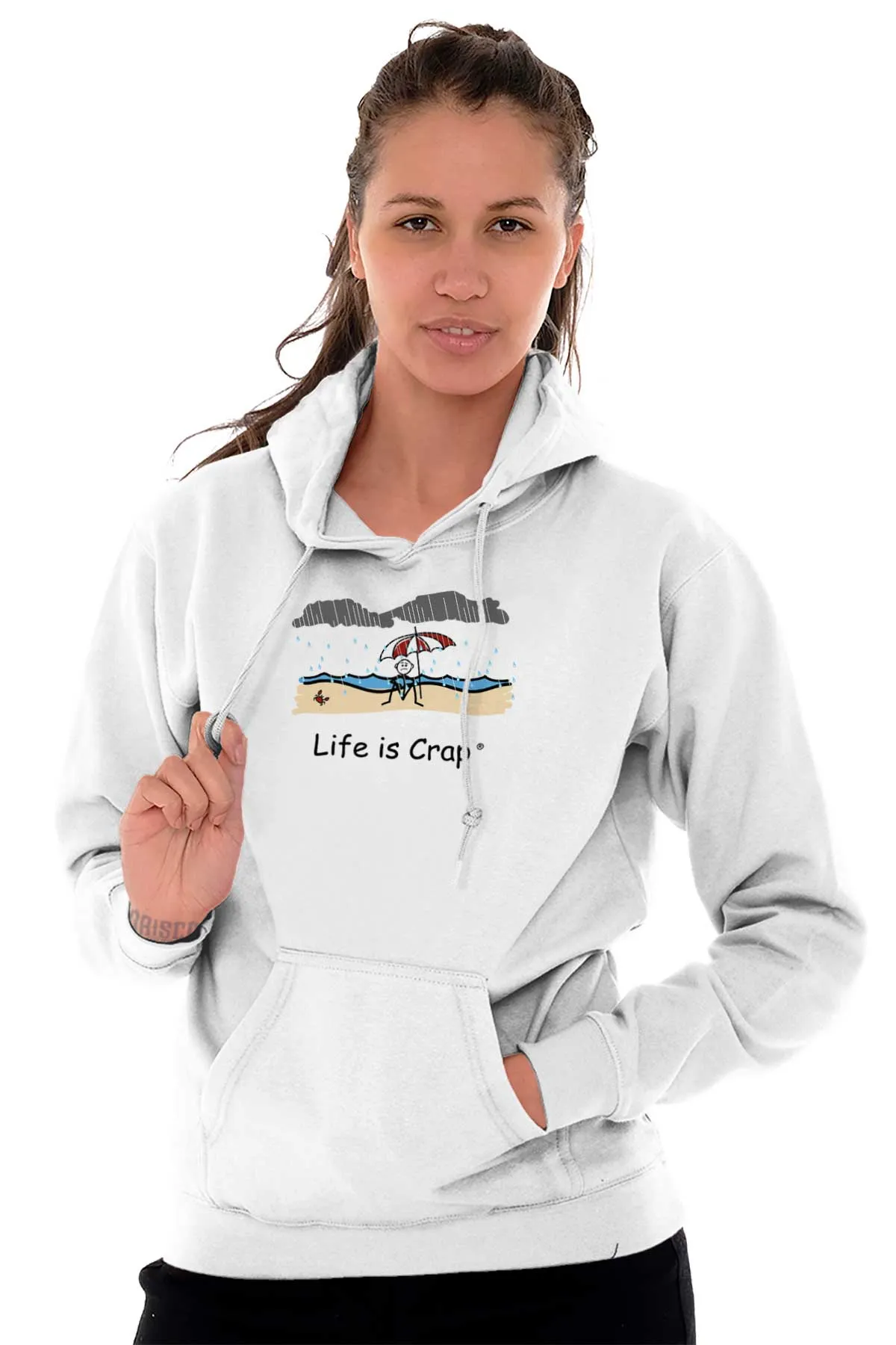Rainy Beach Hoodie