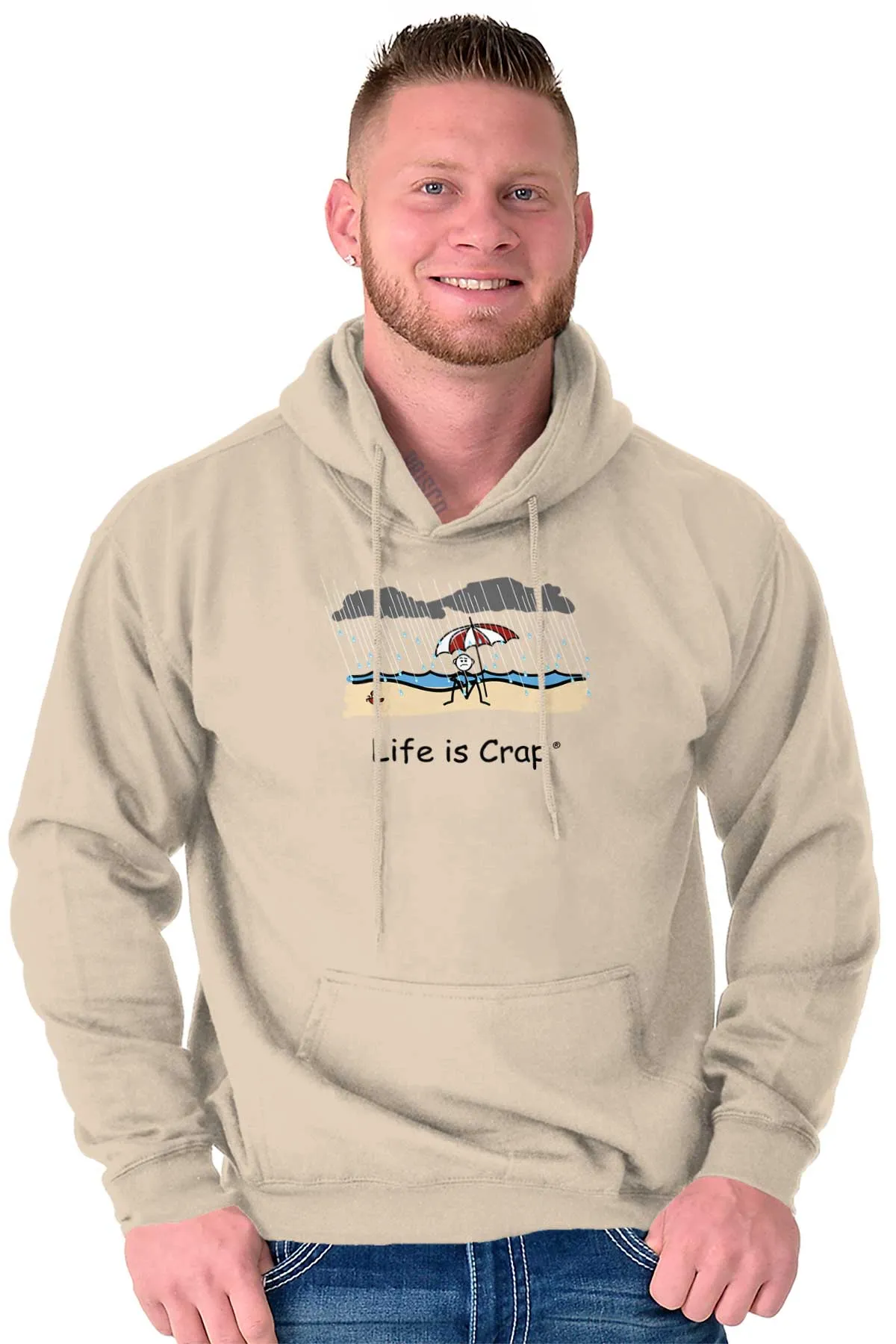 Rainy Beach Hoodie