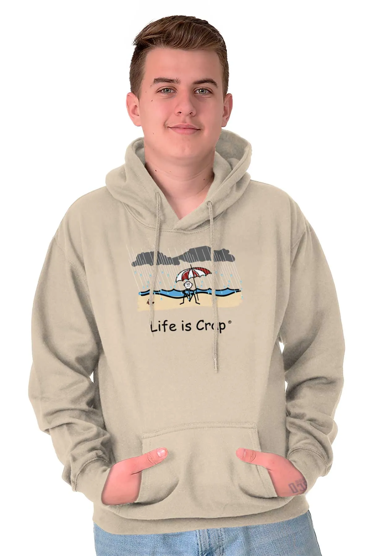 Rainy Beach Hoodie
