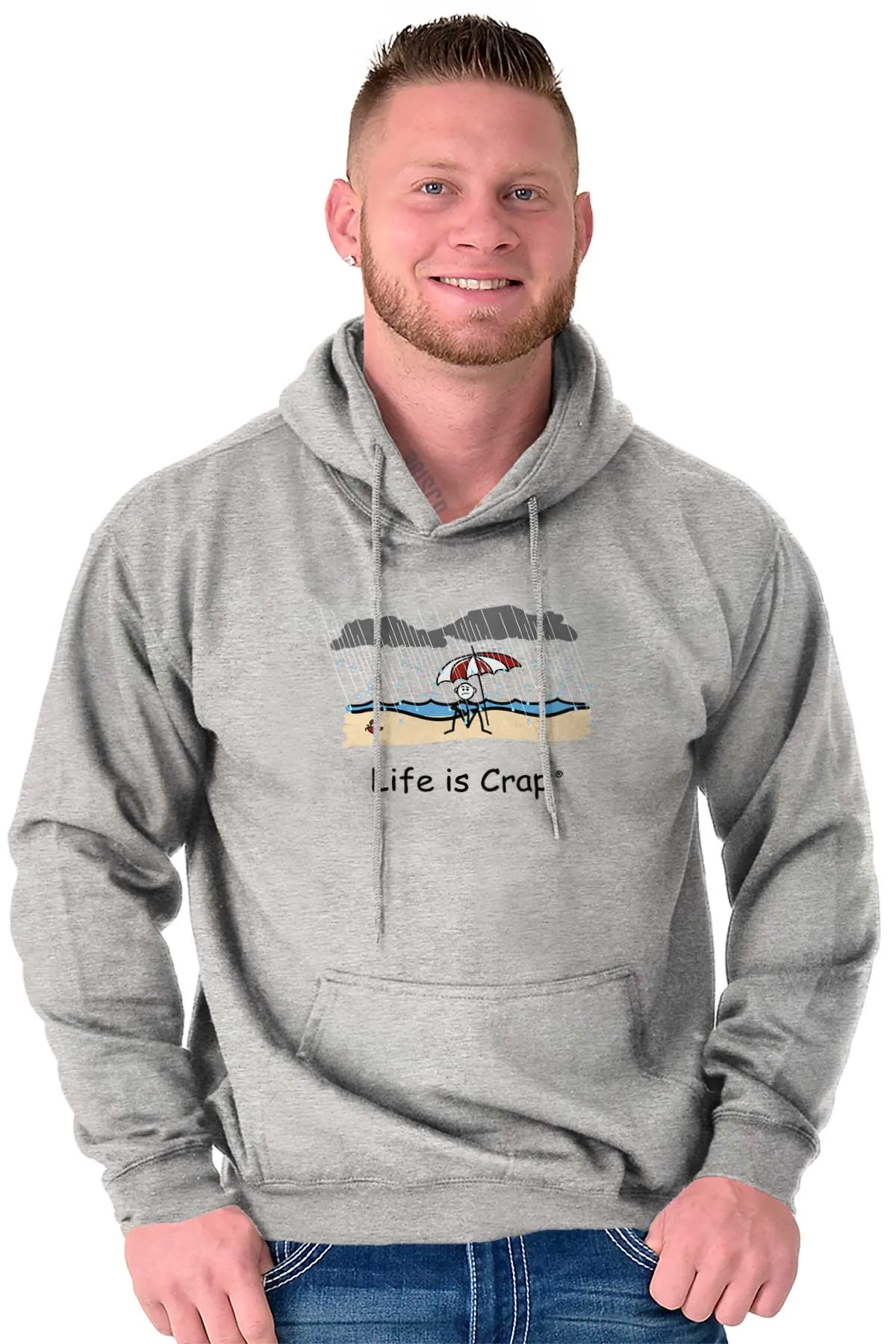 Rainy Beach Hoodie