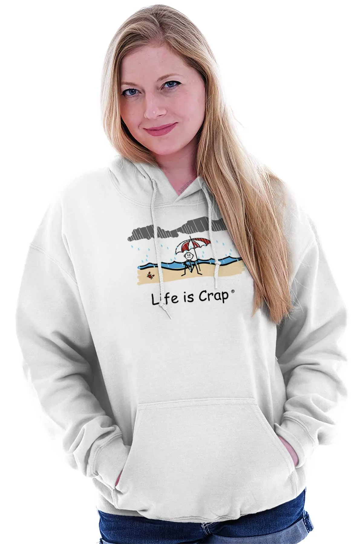 Rainy Beach Hoodie
