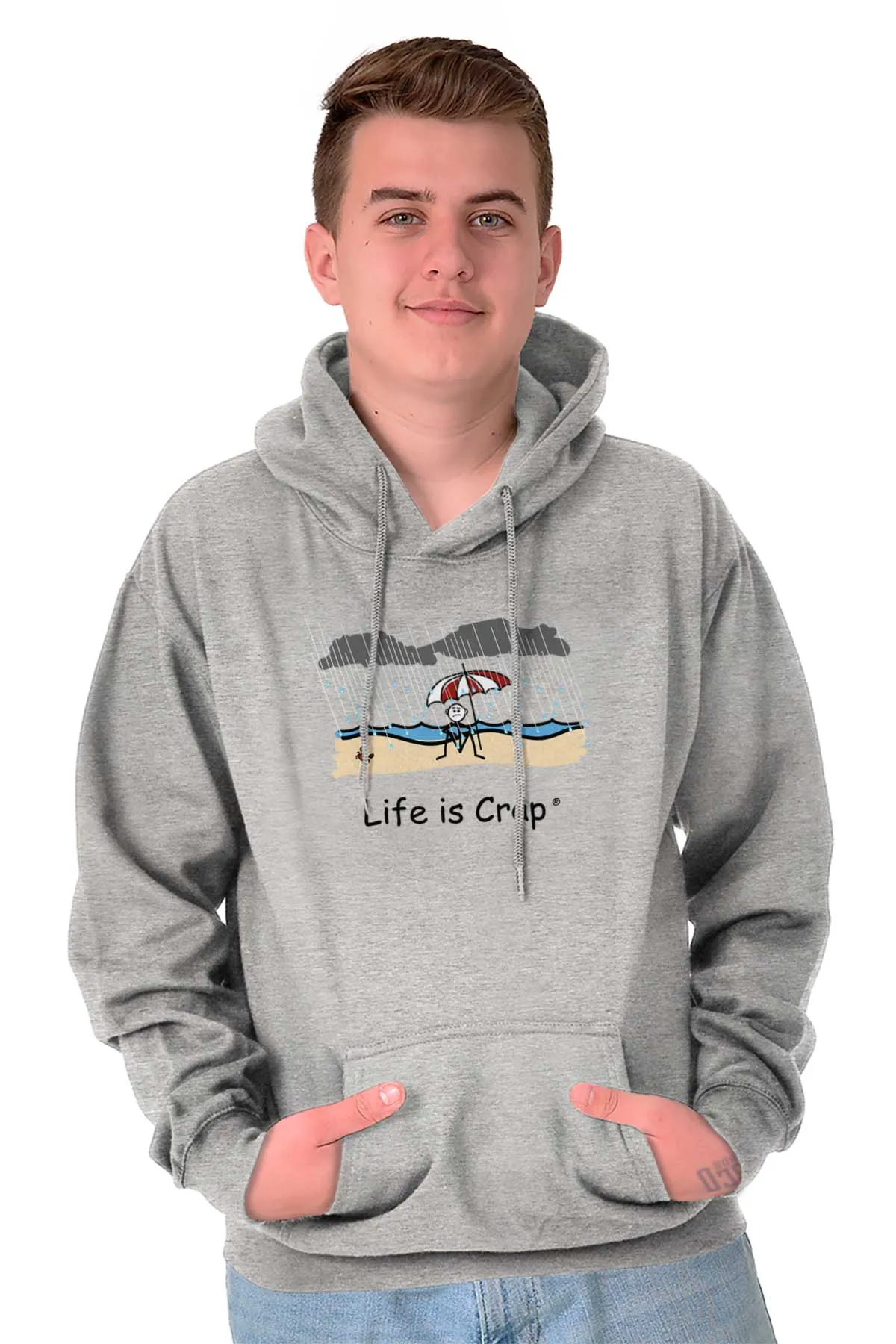 Rainy Beach Hoodie
