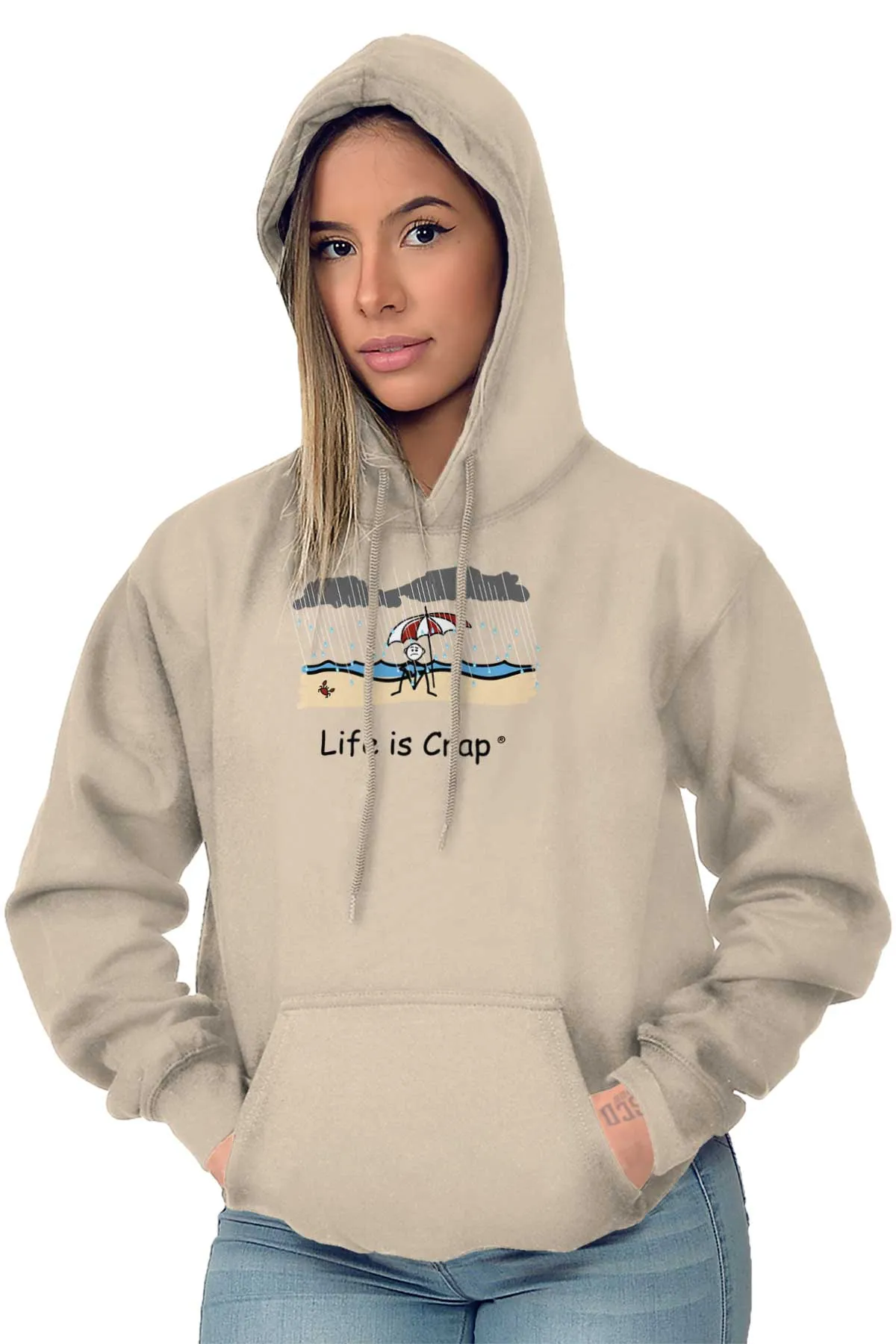 Rainy Beach Hoodie