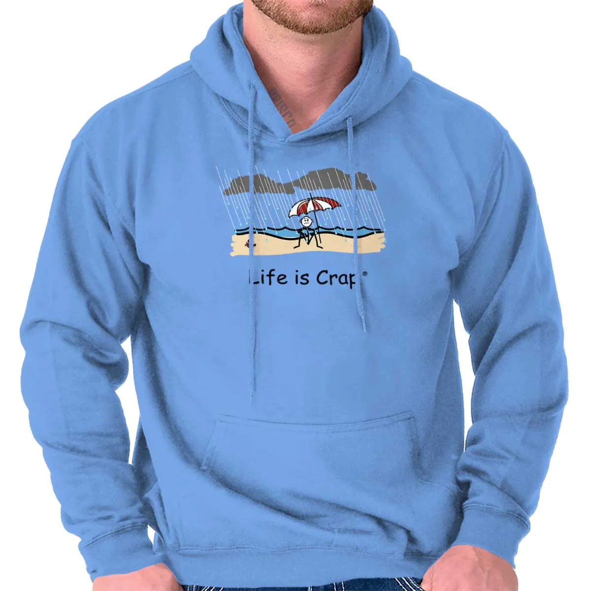 Rainy Beach Hoodie