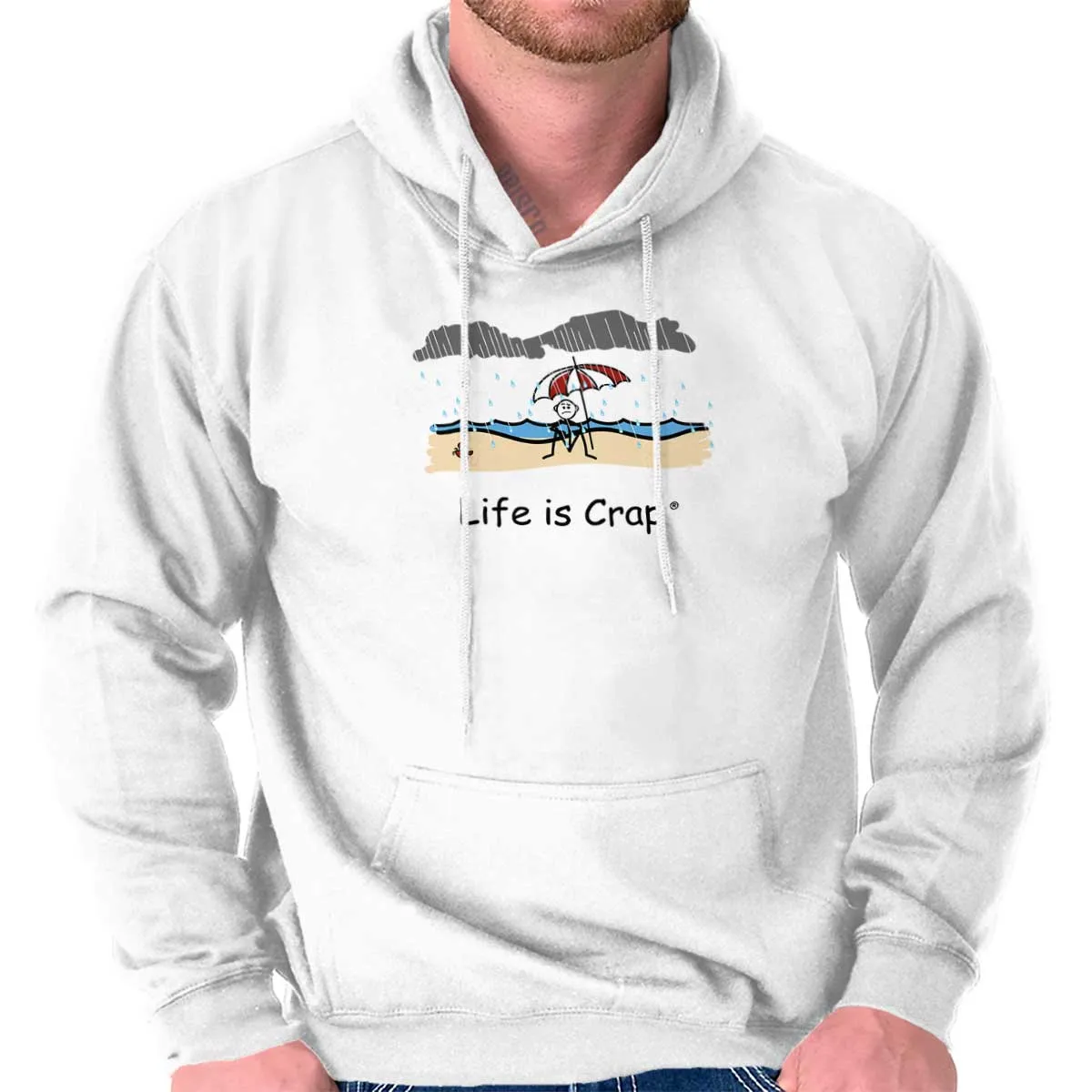 Rainy Beach Hoodie