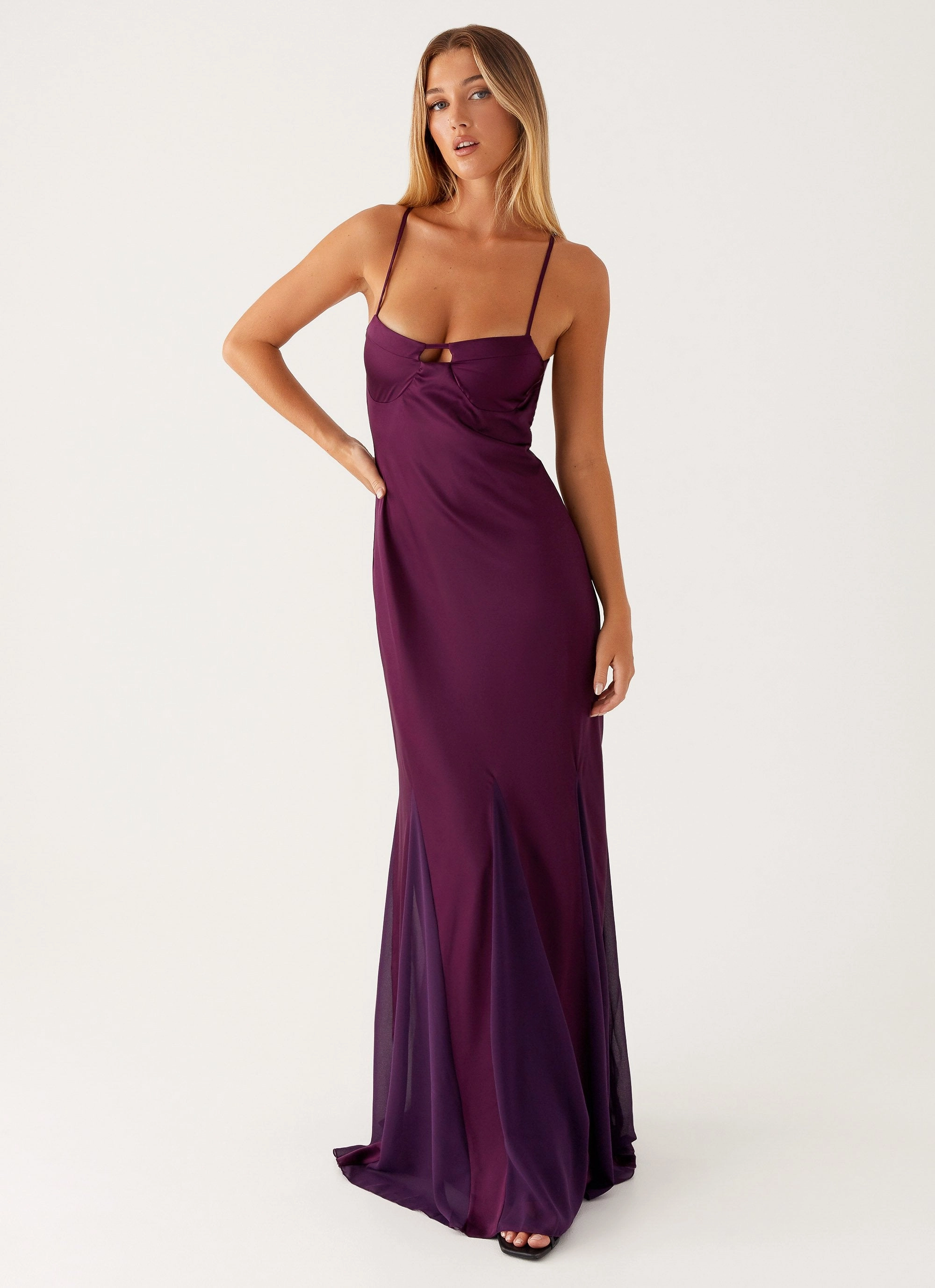 Ravello Maxi Dress - Mulberry Versatile Cut Calm Beauty