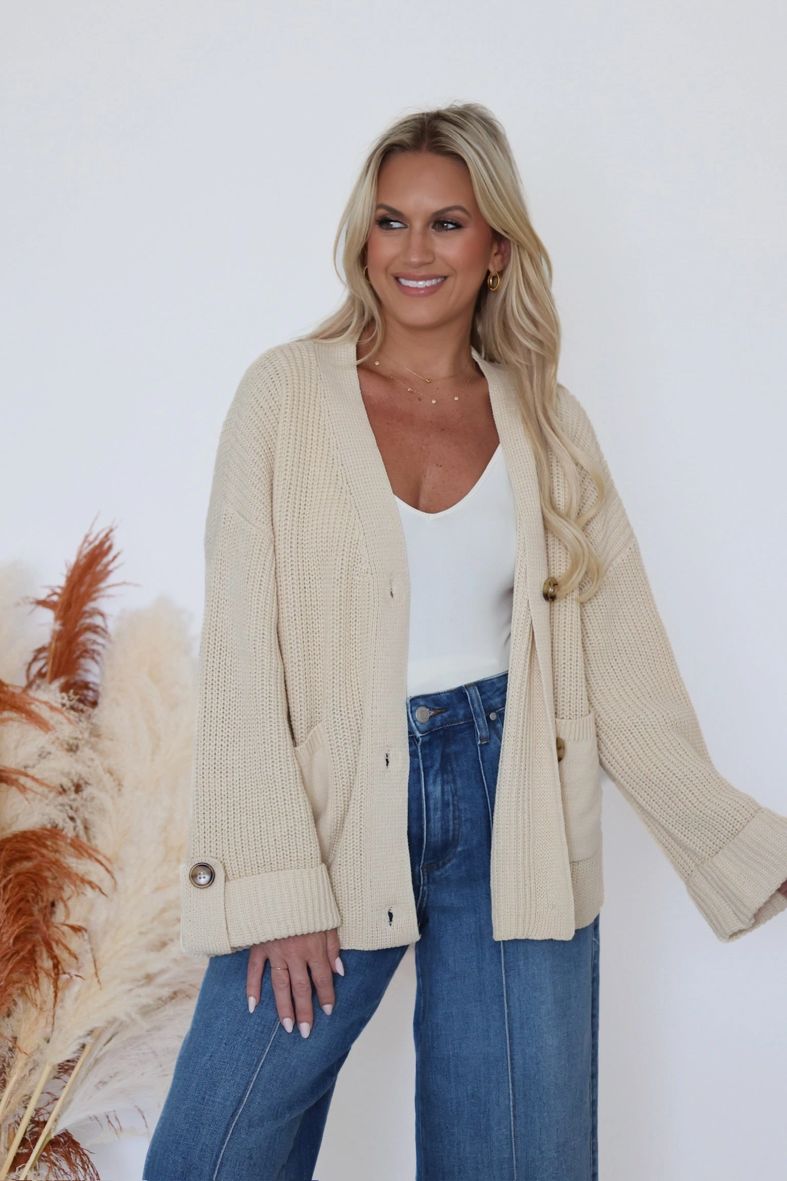 HiddenPocket Index Card Cardigan