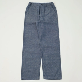Eco Dye Process orSlow U.S. Army Chambray Fatigue Pants - Grape