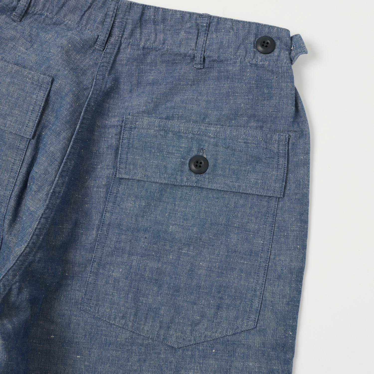 orSlow U.S. Army Chambray Fatigue Pants - Grape breathable panels FlameRetardantTreatment