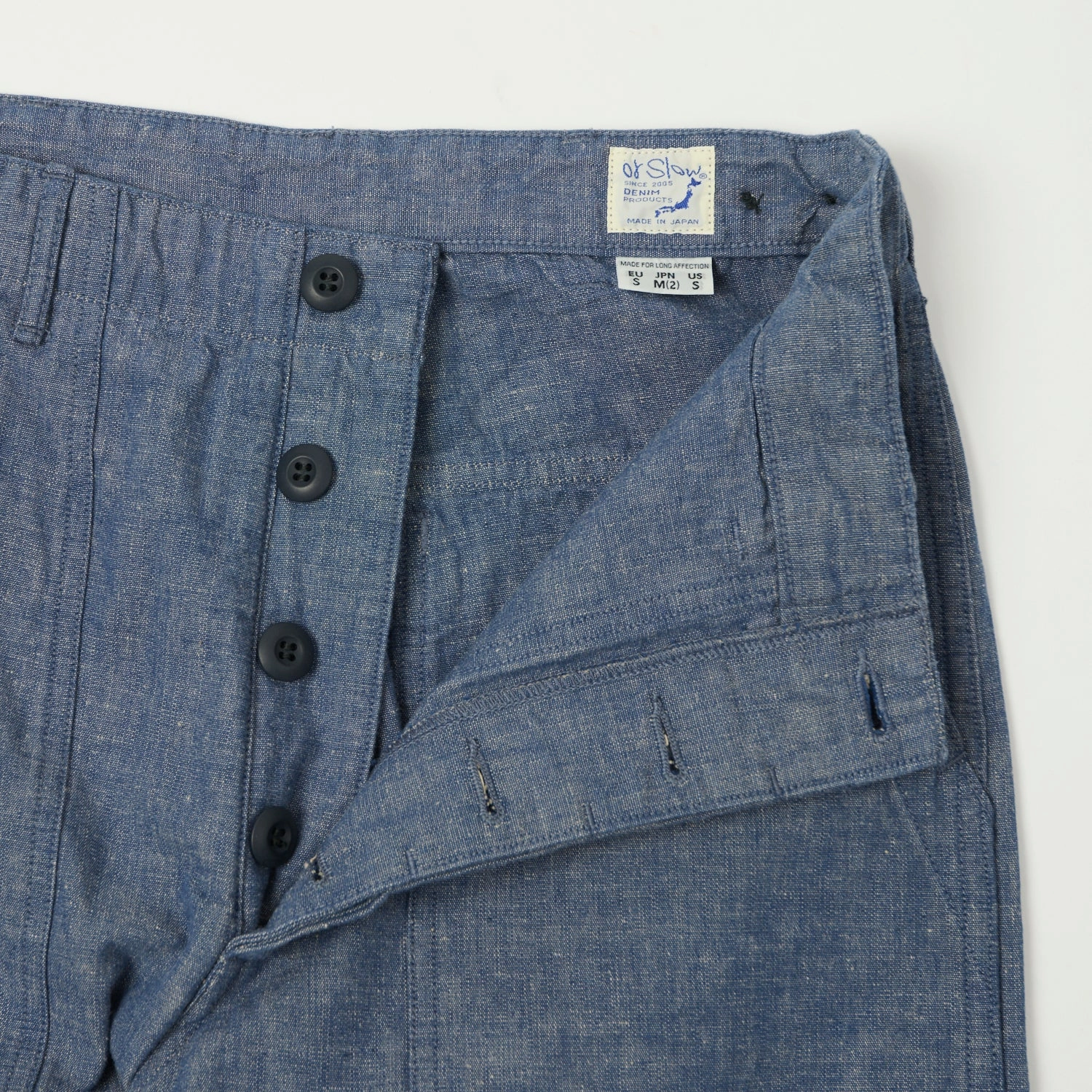 Non Clip orSlow U.S. Army Chambray Fatigue Pants - Grape