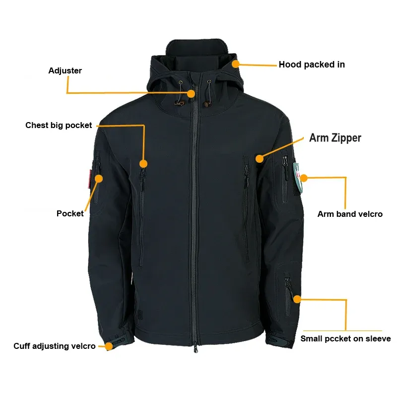 RECON GS2 M25 2.0 Tactical Soft Shell Jacket with Hood
