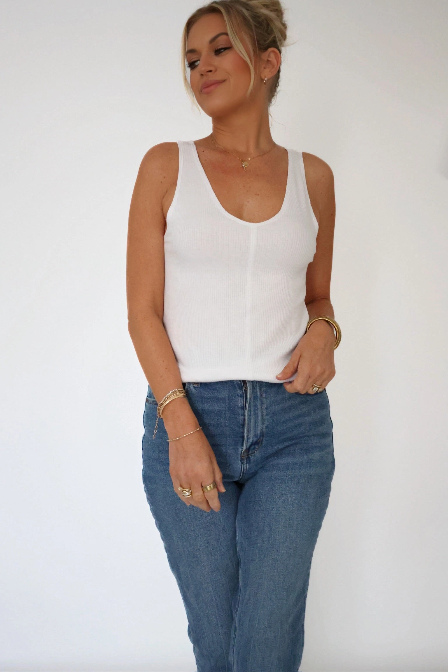 Every Girl Tank Top (FINAL SALE) Breathable Ventilation FoamReinforcedCollar