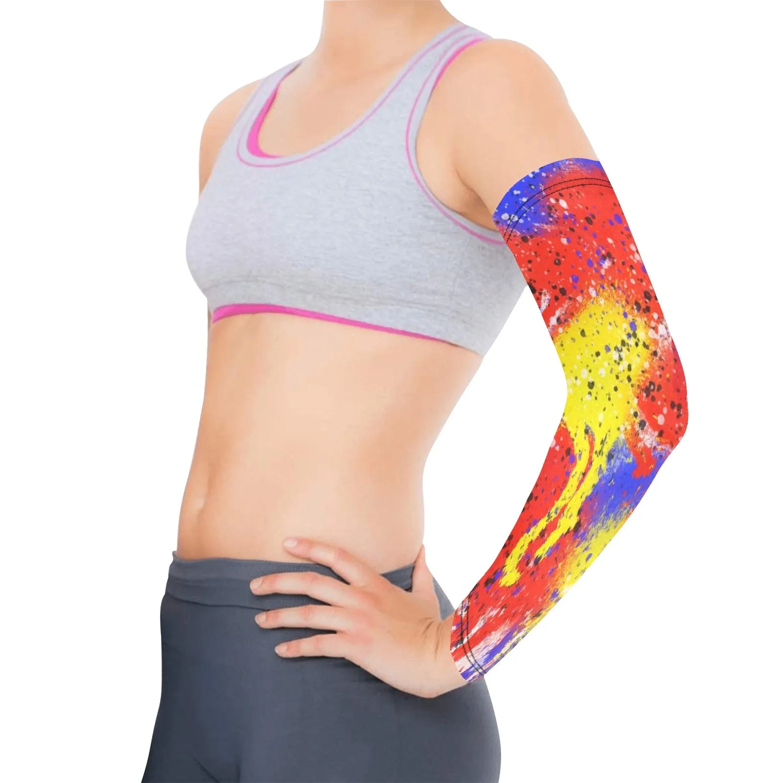 Red Blue Yellow Weather Protection Arm Sleeves (FWS)