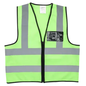 Reflective waistcoat vests   zip   I.D pouch
