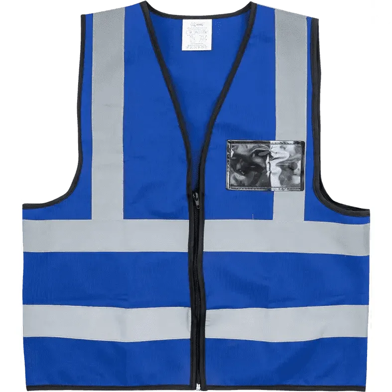 Reflective waistcoat vests   zip   I.D pouch