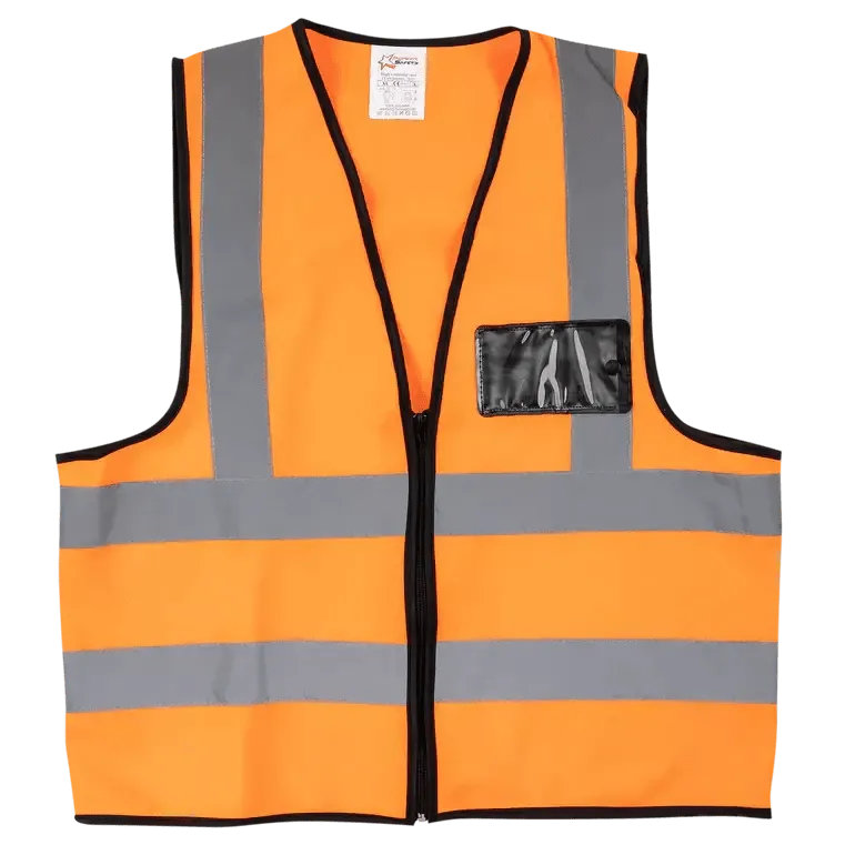 Reflective waistcoat vests   zip   I.D pouch