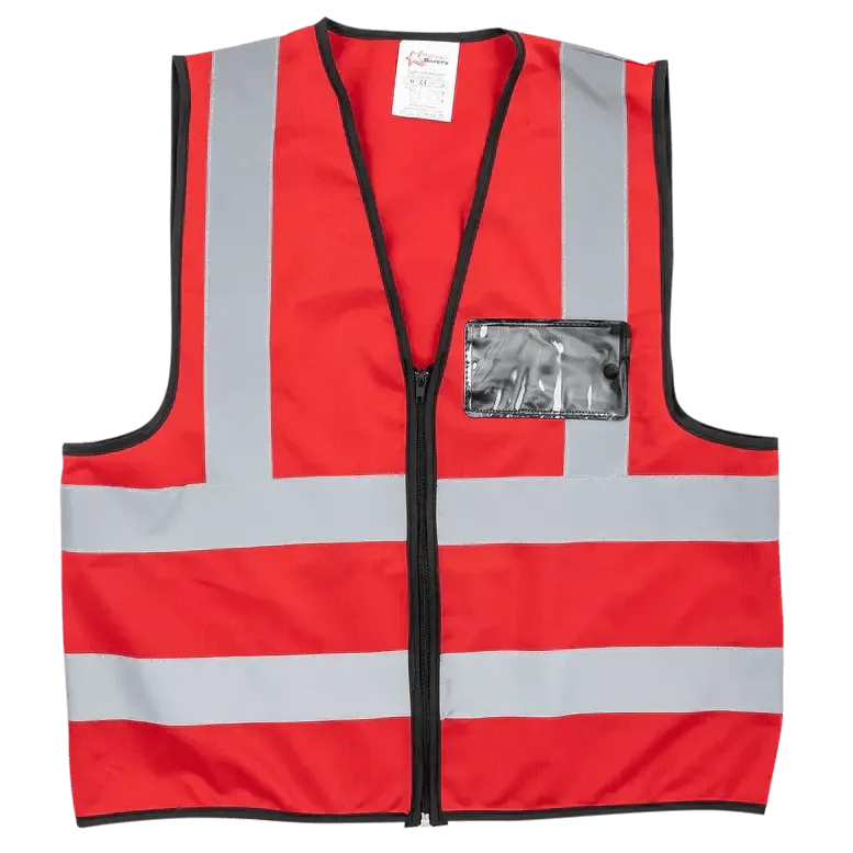 Reflective waistcoat vests   zip   I.D pouch