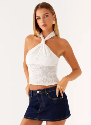 Runway Inspired Maysa Low Rise Mini Skirt - Indigo