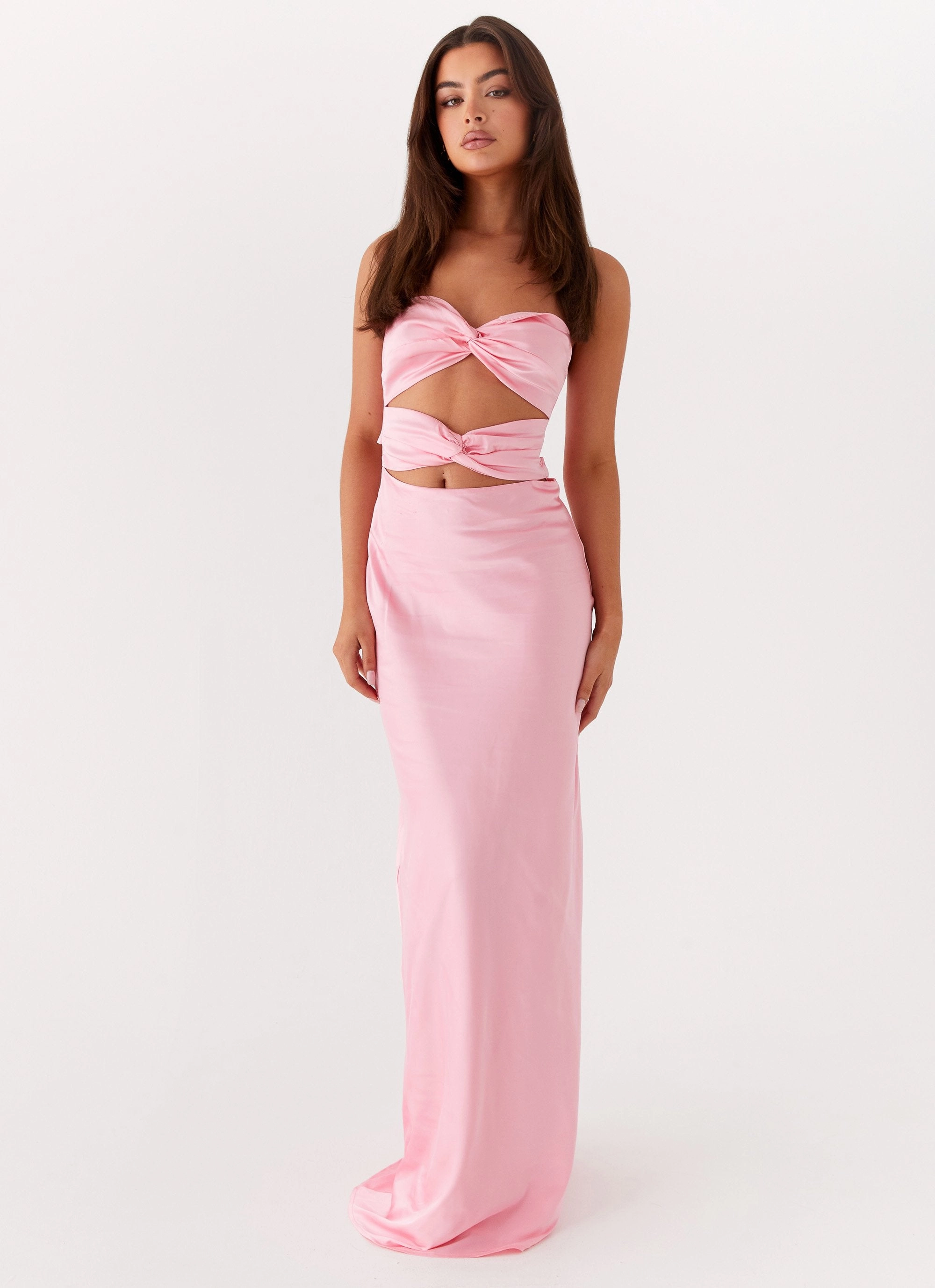 Tianna Strapless Maxi Dress - Pink Elegant formal piece