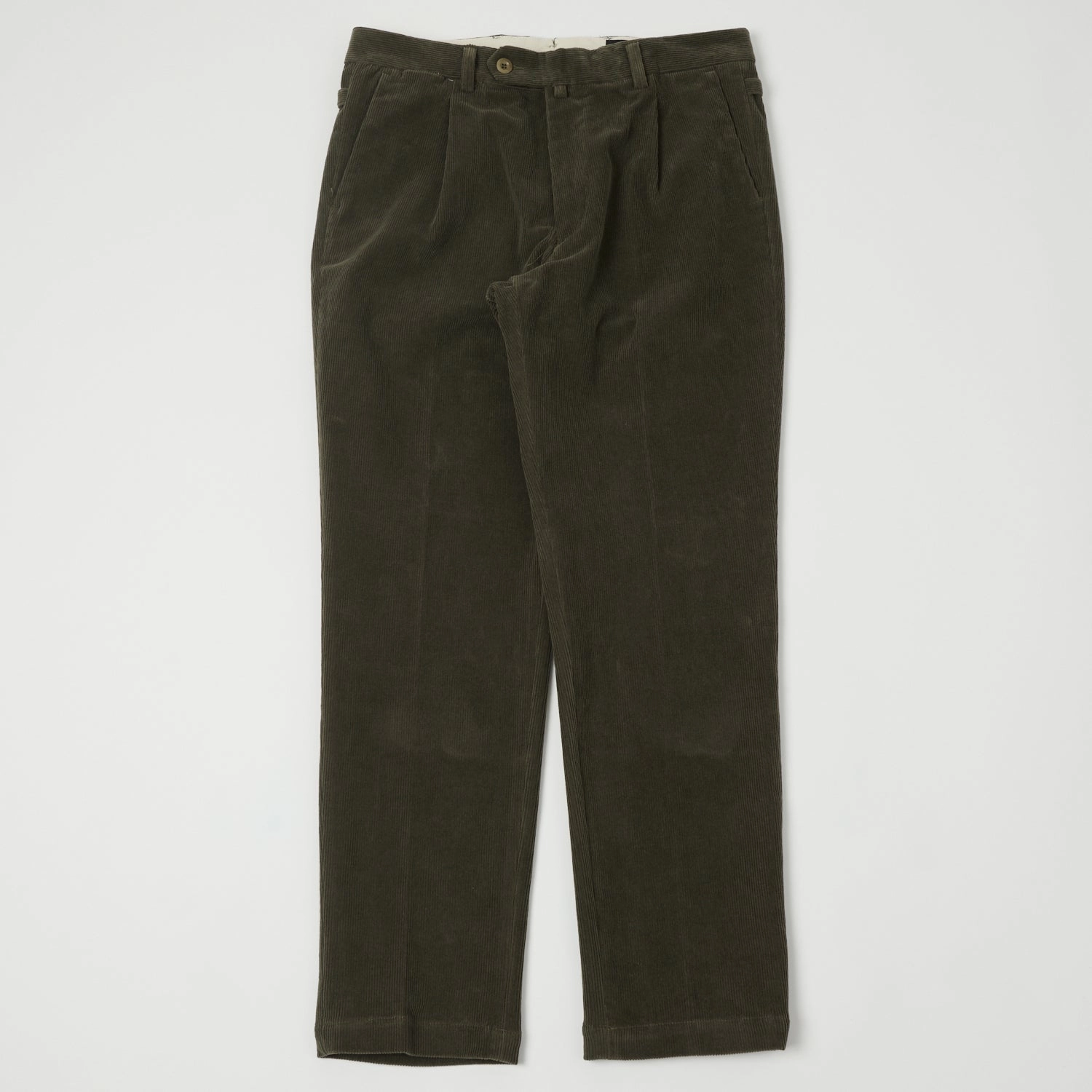 Body shaping East Harbour Surplus 'Barry' Corduroy Trouser - Green