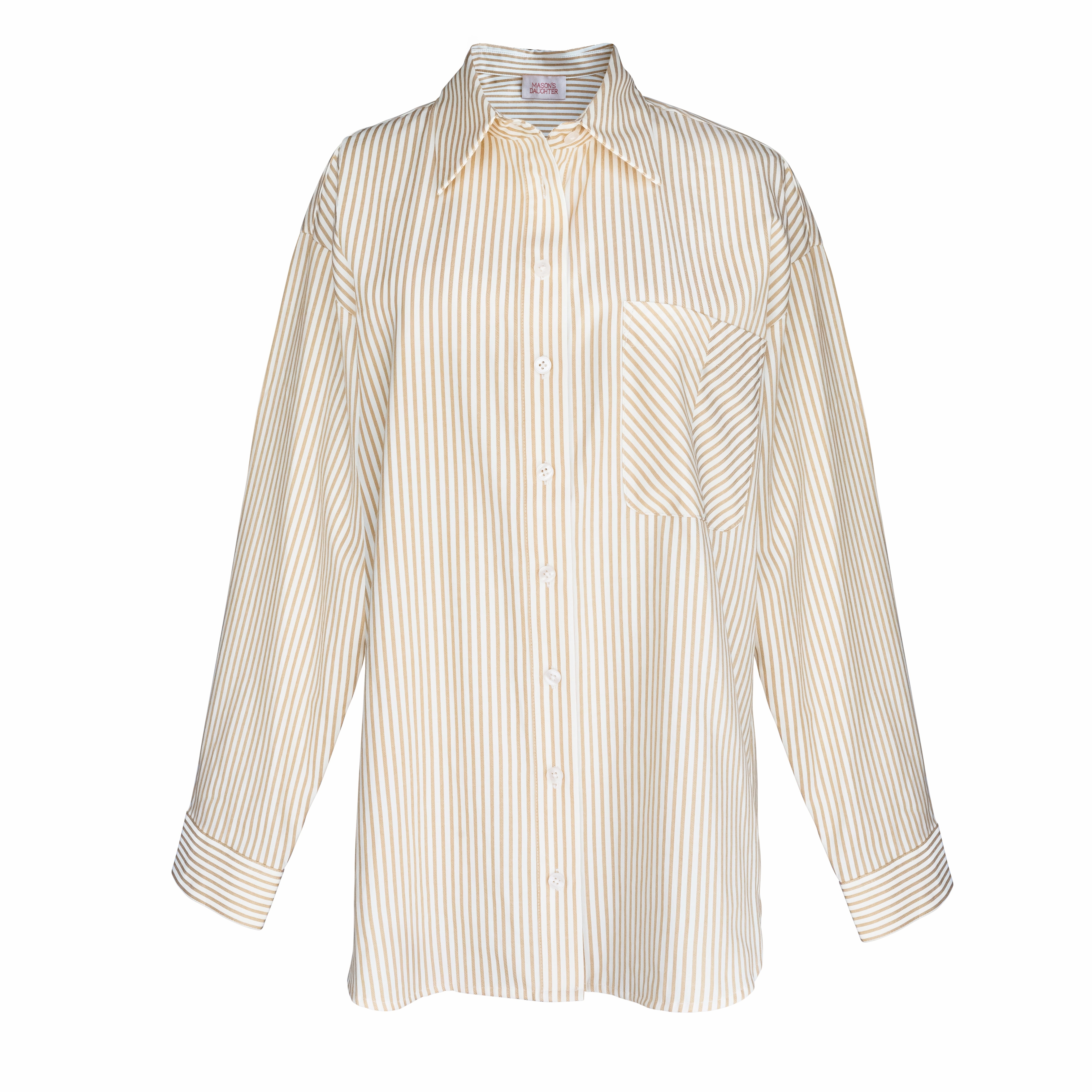 MASON'S DAUGHTER | the Matthew Shirt, Mustard Striped FlexibleKneePanels