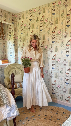 Flexible Gusset Design Wind Resistance MASON'S DAUGHTER | the Matthew Shirt, Mustard Striped