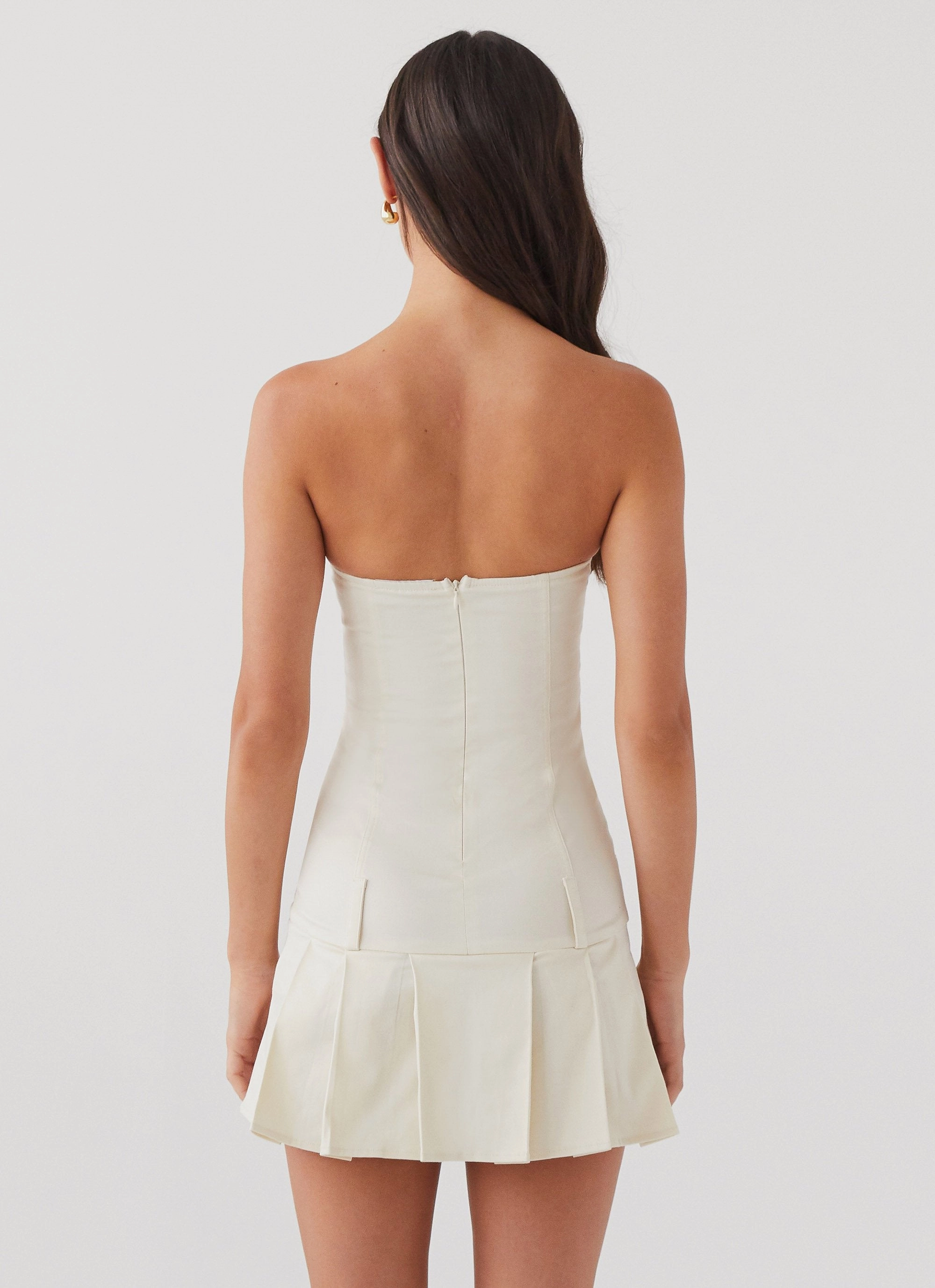 Case Closed Mini Dress - Cement Simple Ease