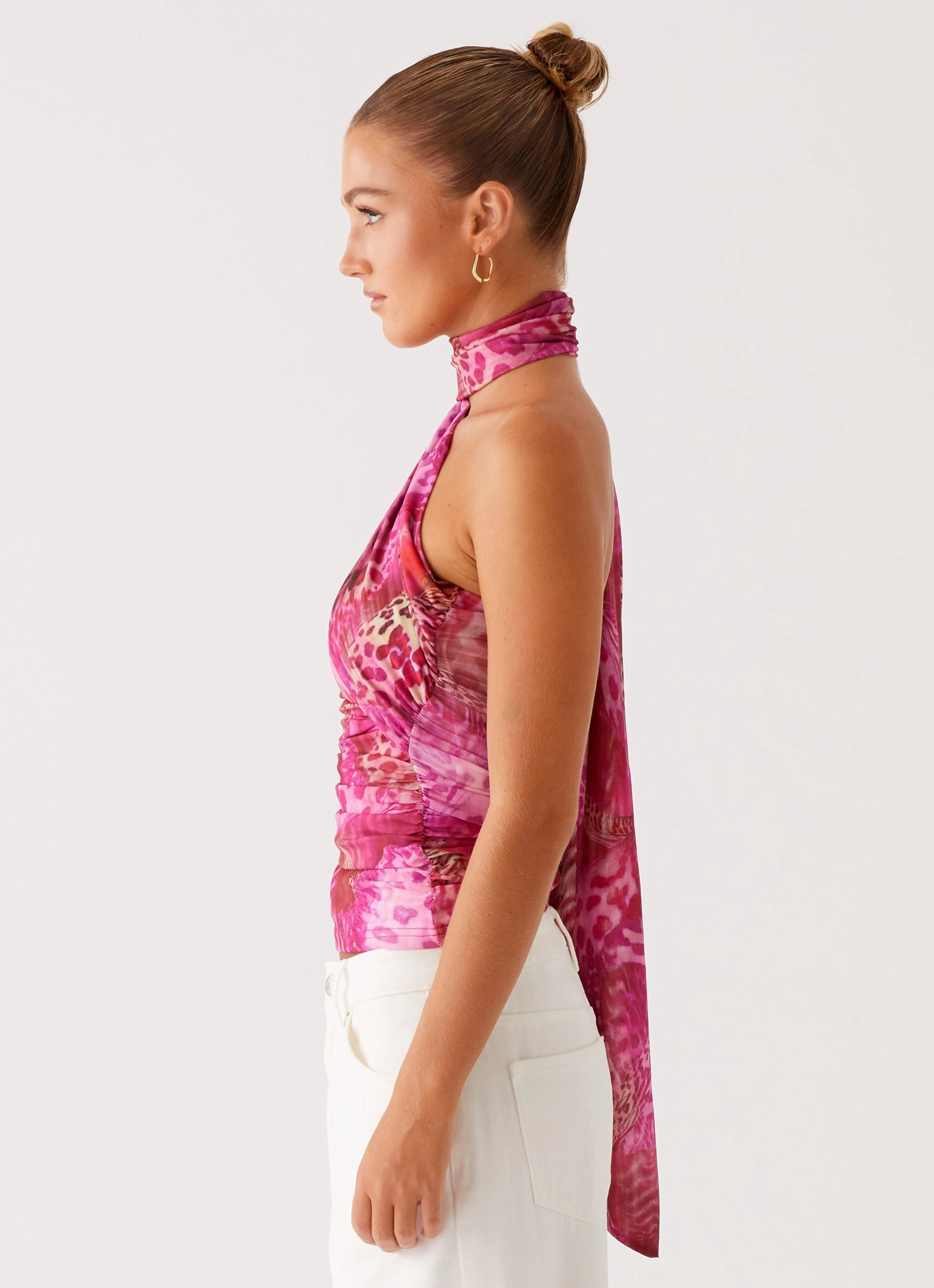 Breaking News Top - Lavender Lagoon Ribbed Collar Design