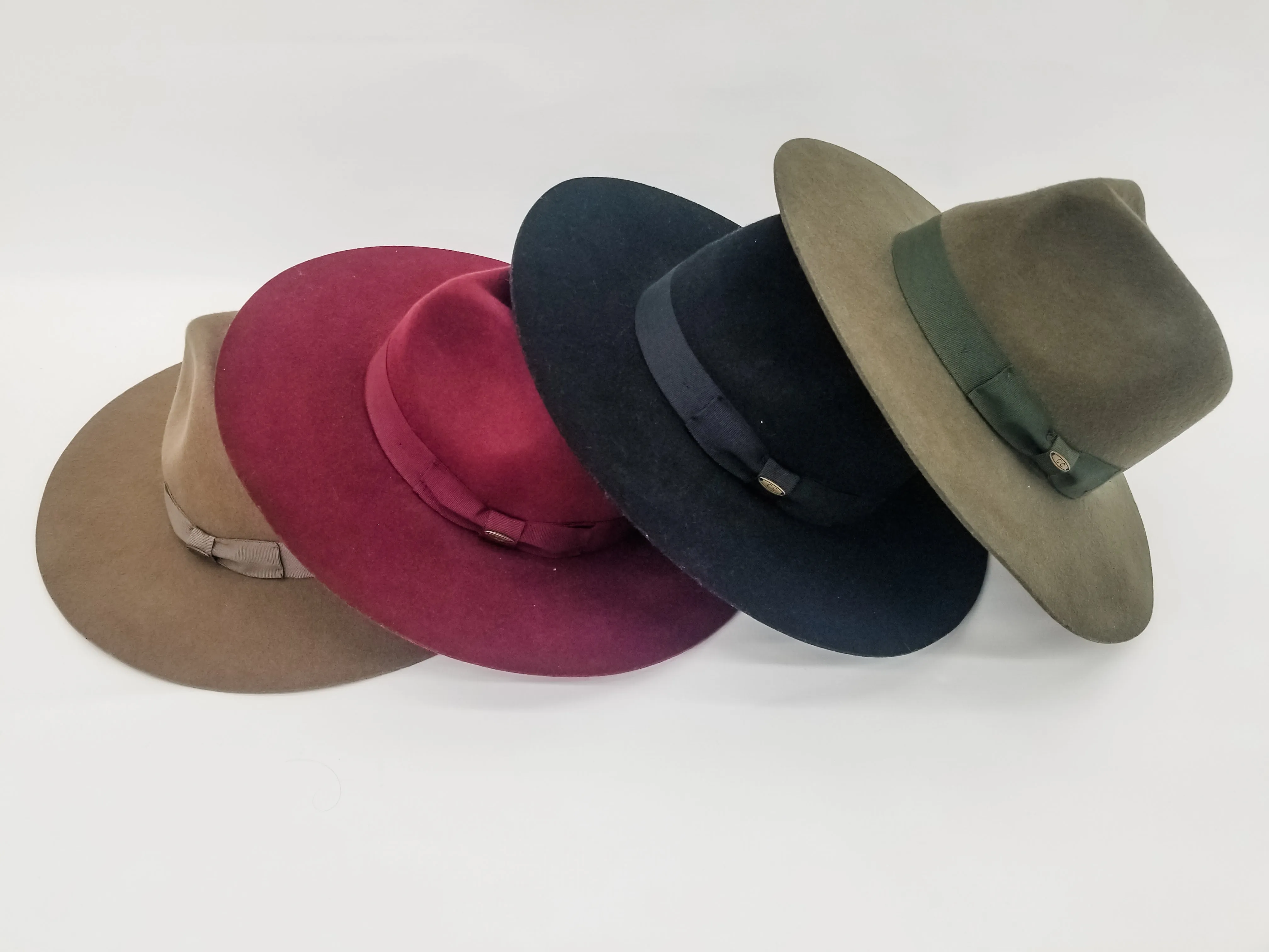 Ribbon Band, Wide Brimmed Felt Hat