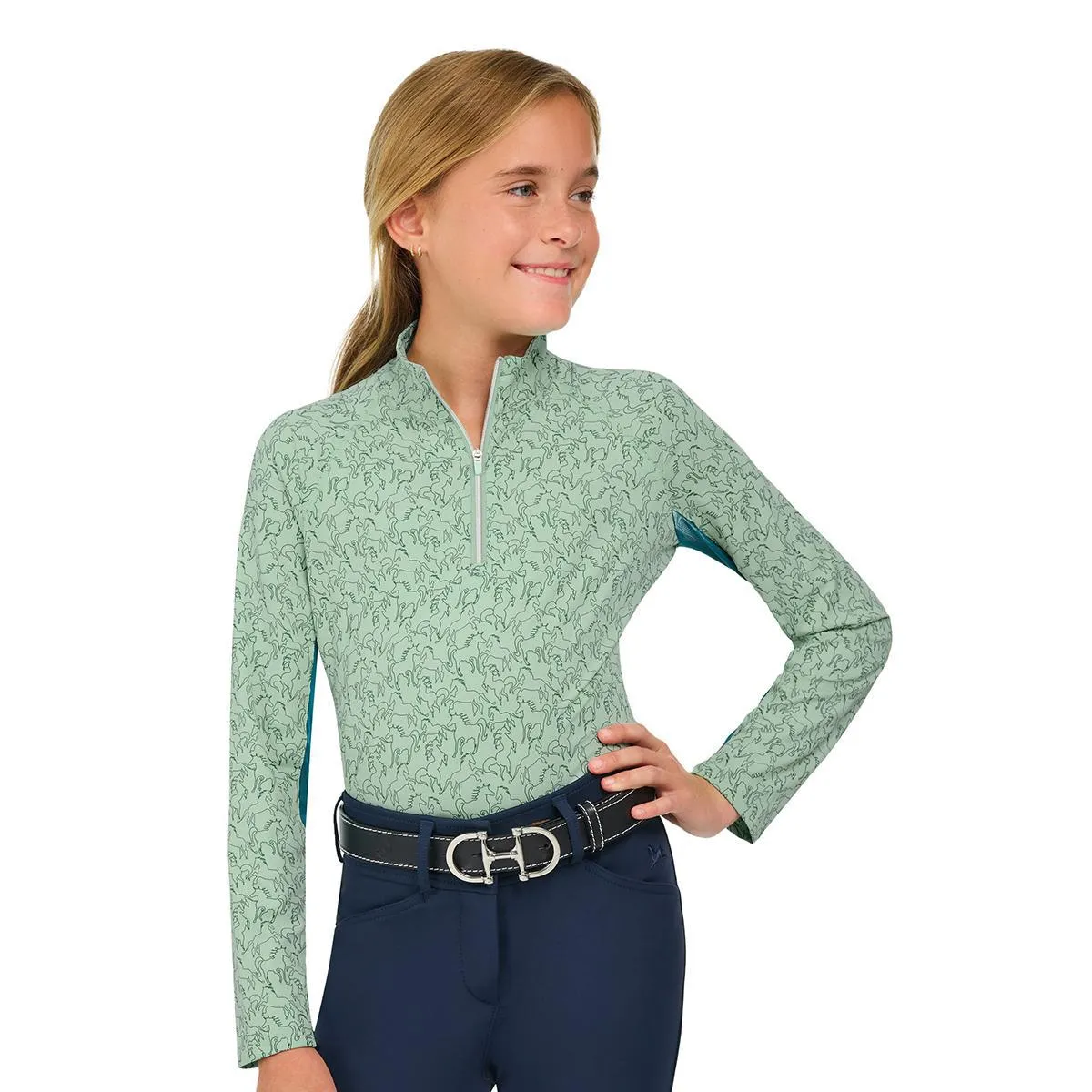RJ Classics Girl's Libby Junior 1/4 Zip Training Shirt