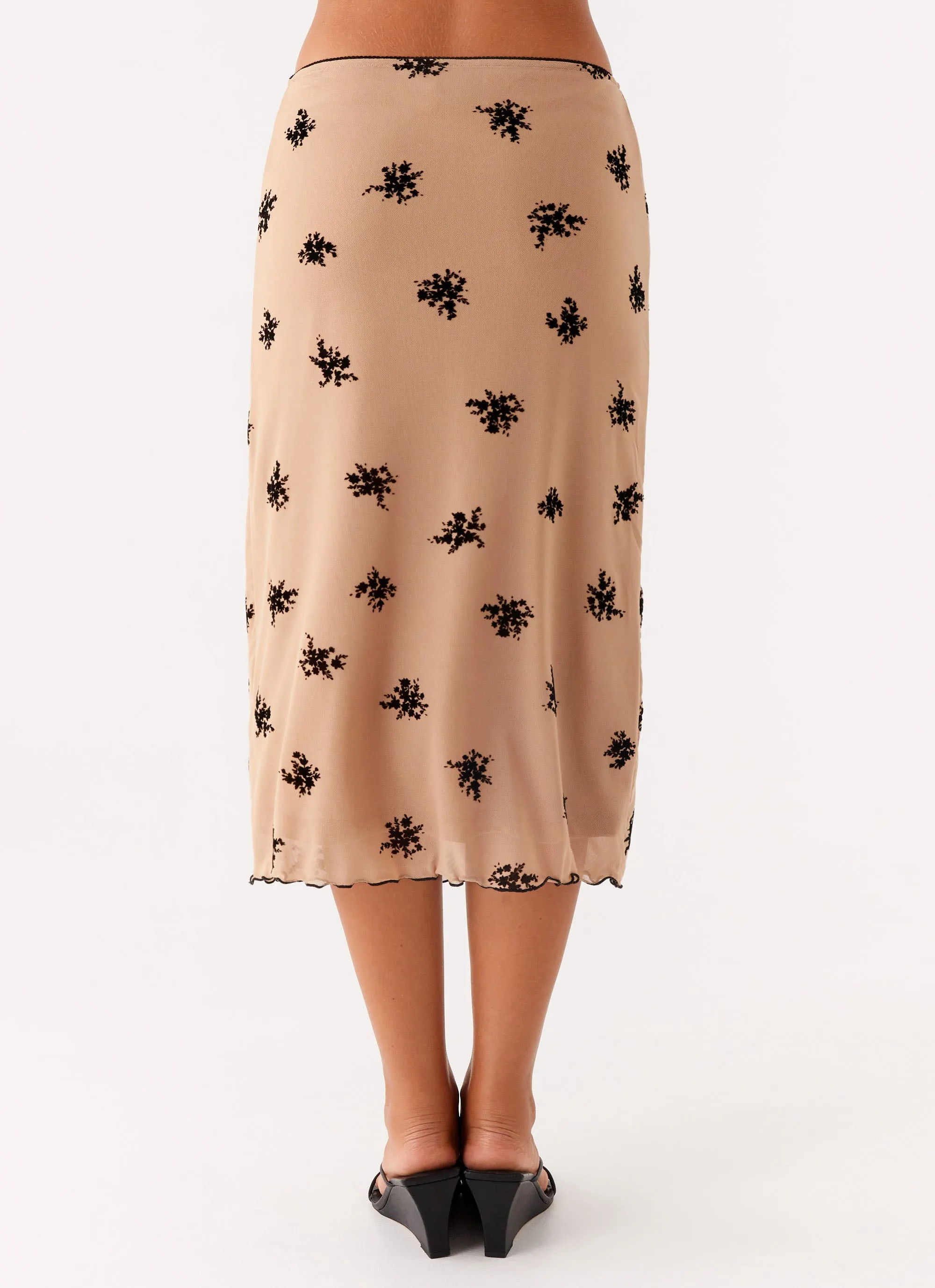 Daily Essential Bamboo Fiber Rocca Midi Skirt - Nude