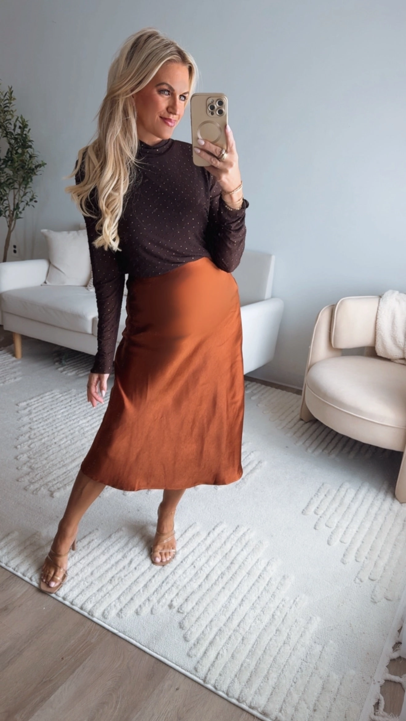 Double Faced Jersey Knit ZeroWaste Pattern Lincoln Satin Skirt