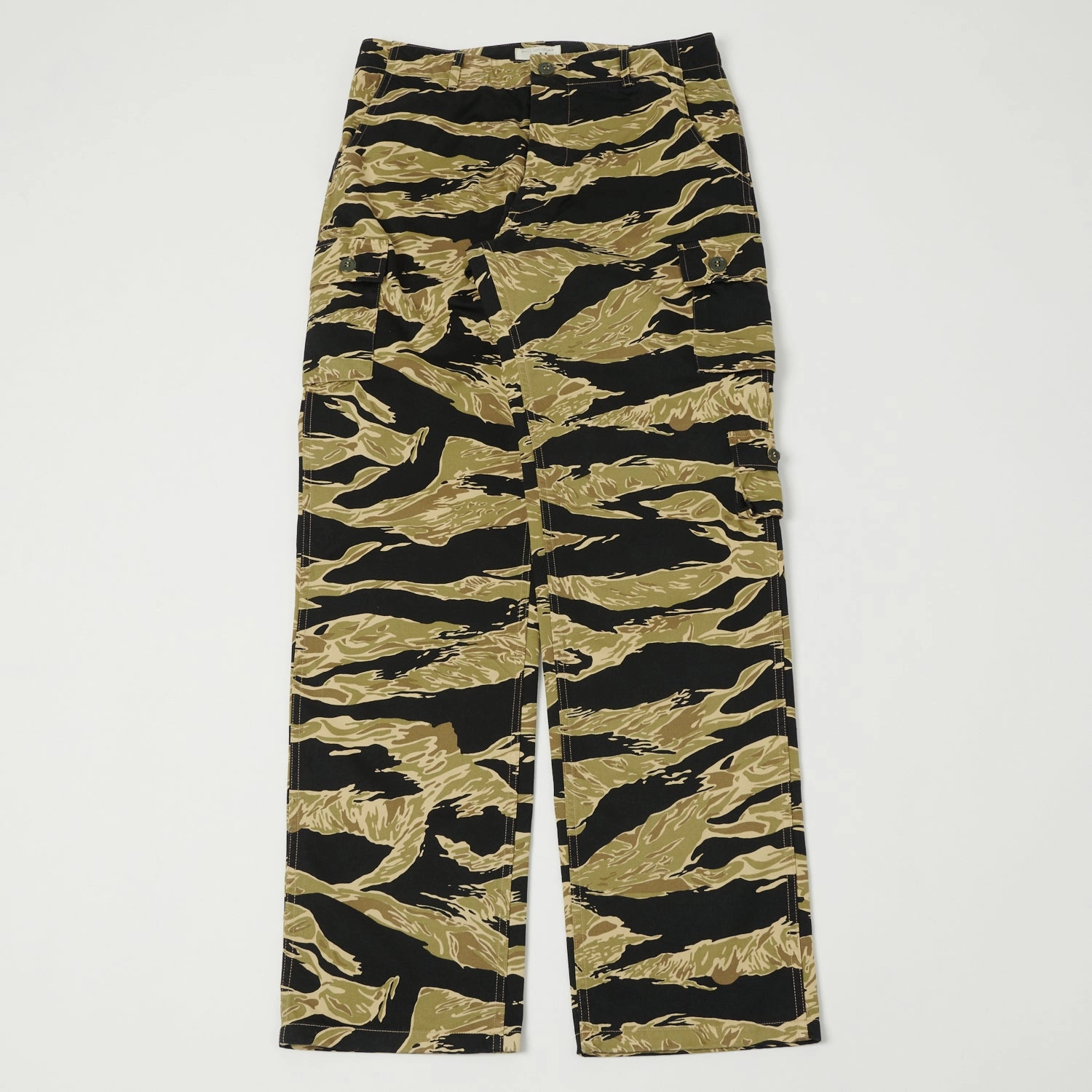 Buzz Rickson's Gold Tiger Stripe Camo Trouser - Black Sophisticated Look High Mobility