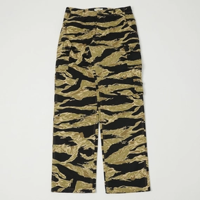 Buzz Rickson's Gold Tiger Stripe Camo Trouser - Black Sophisticated Look High Mobility