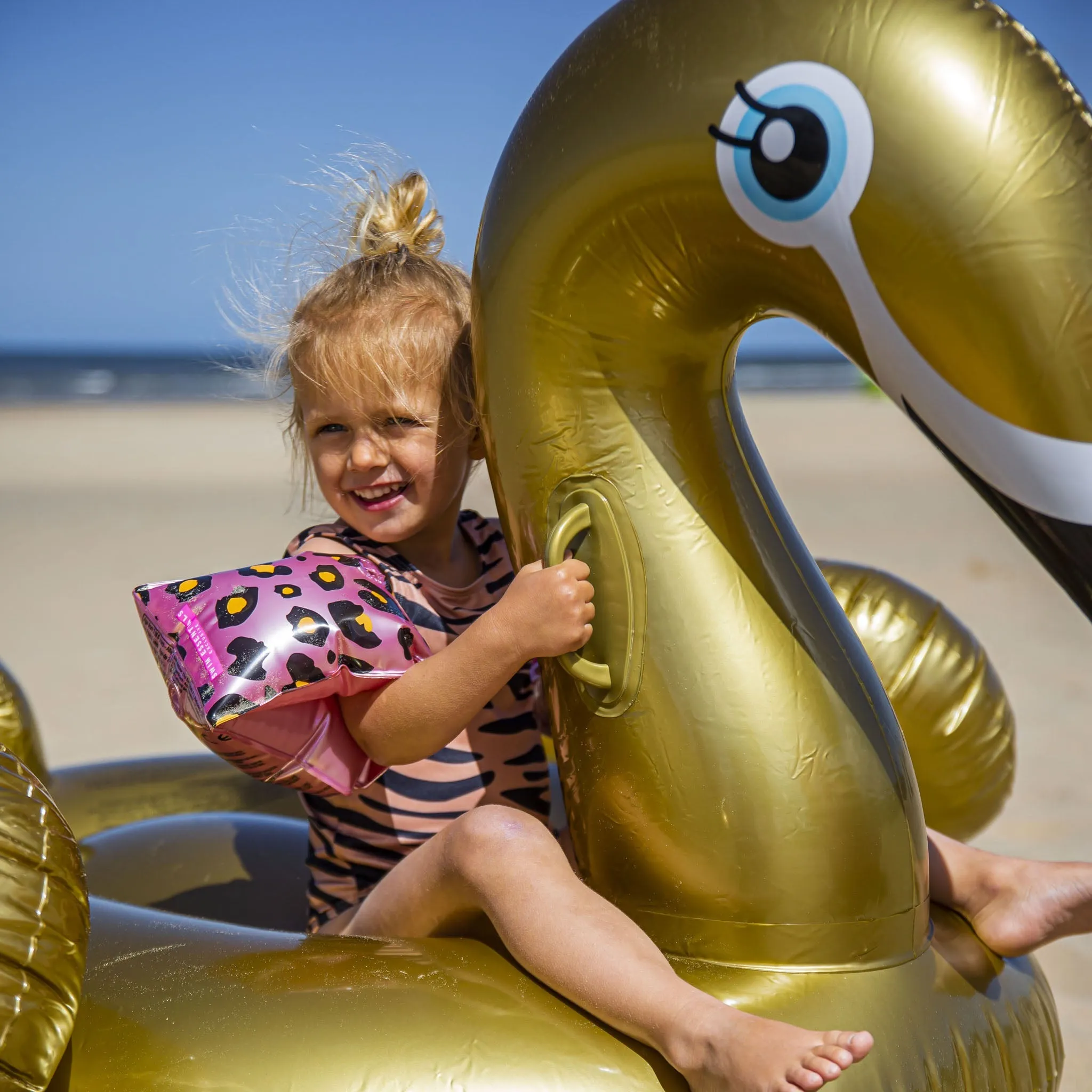 Rose Gold Leopard Inflatable Armbands -0-2 years