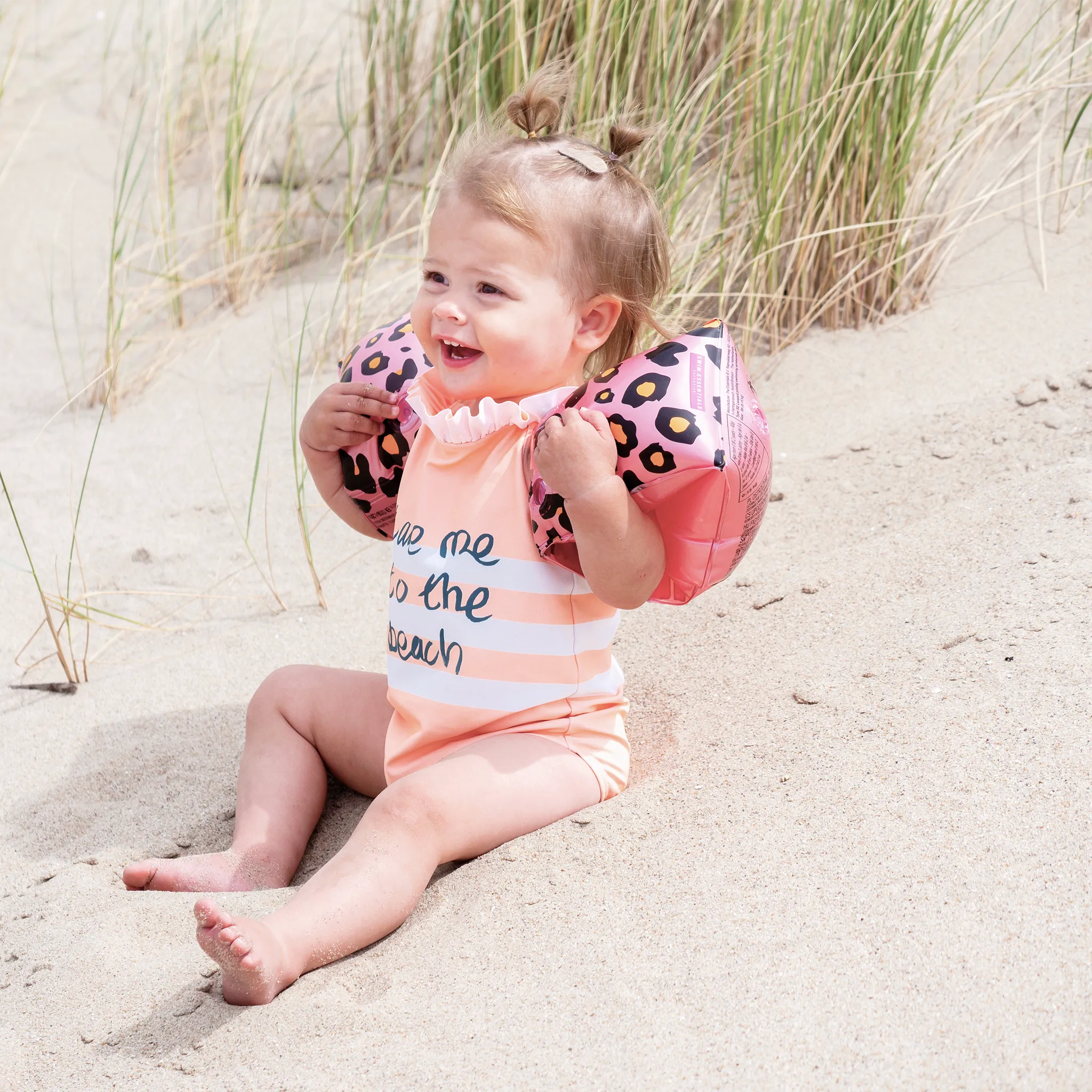 Rose Gold Leopard Inflatable Armbands -0-2 years