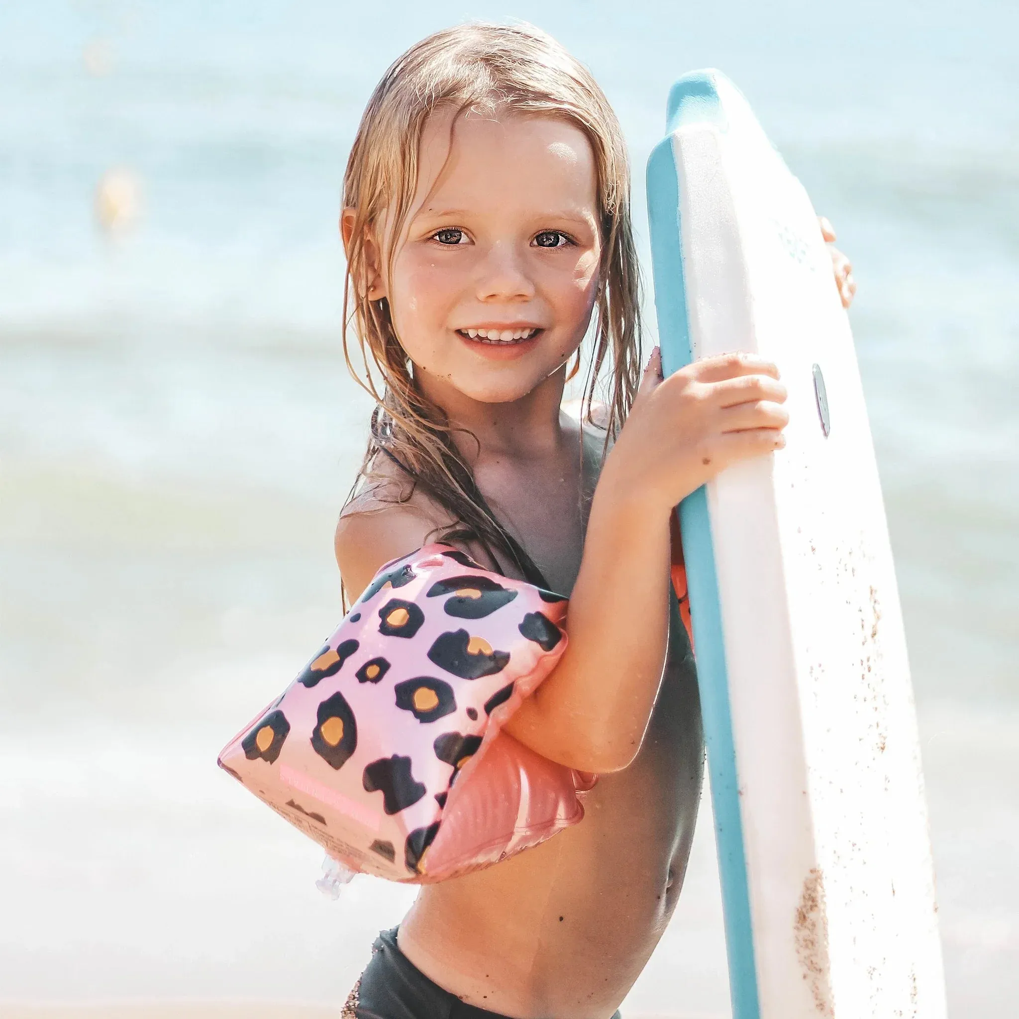 Rose Gold Leopard Inflatable Armbands- 2-6 years