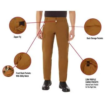 Rothco Active Flex Canvas Work Pant / Work Brown